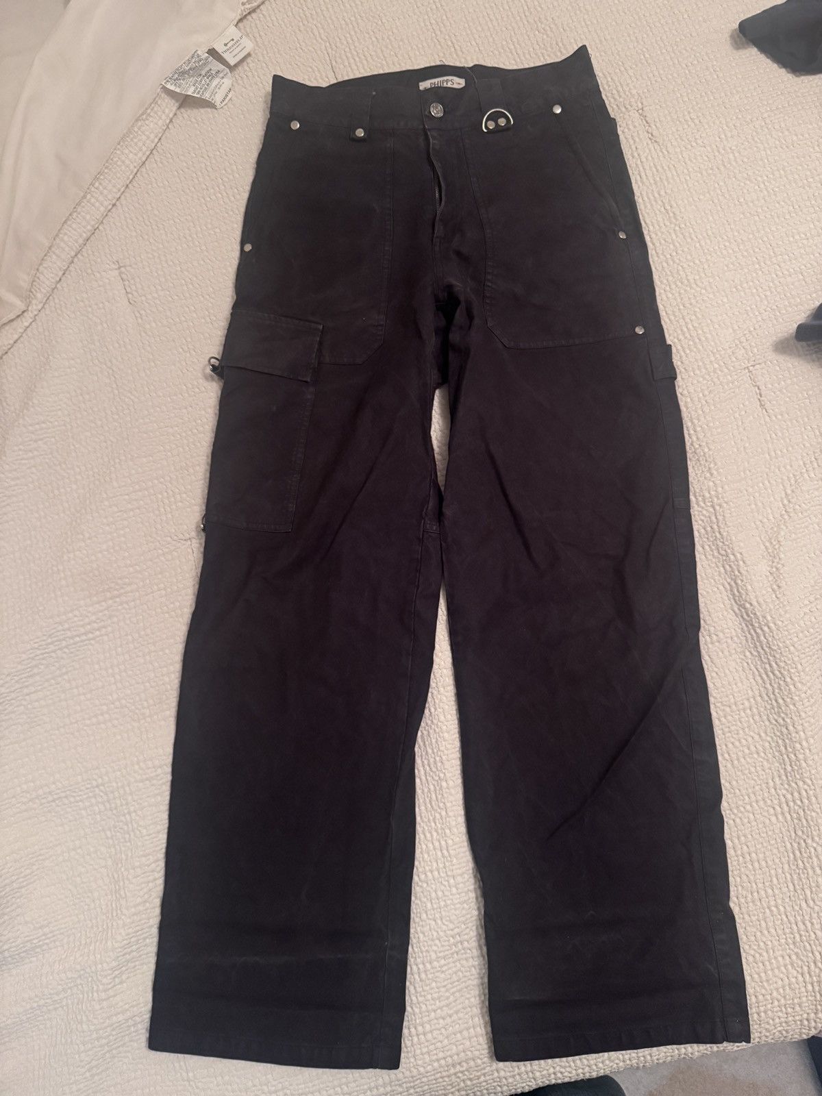 Phipps PHIPPS Black Cargo Pants Size US 28 / EU 44 - 1 Thumbnail