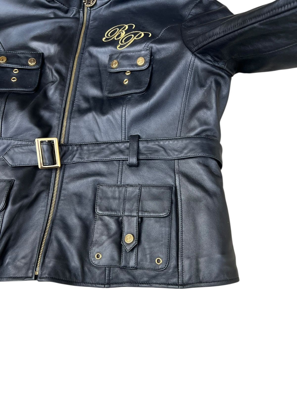 Leather Baby Phat Nappa Leather Jacket Hoodie Size L / US 10 / IT 46 - 10 Thumbnail