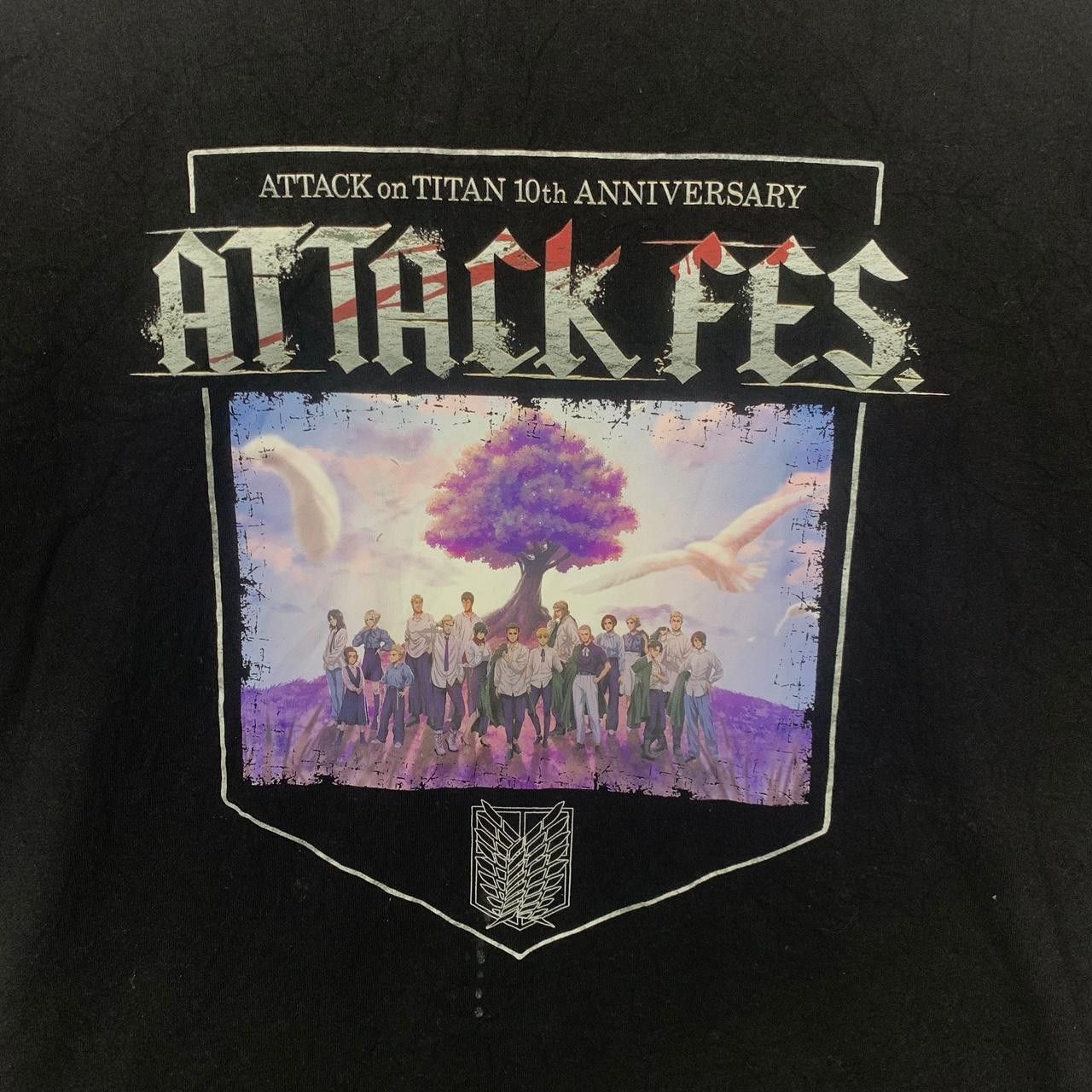 Other ATTACK ON TITAN 10th Anniversary Exhibition Tee Shirt Size US XL / EU 56 / 4 - 3 Thumbnail