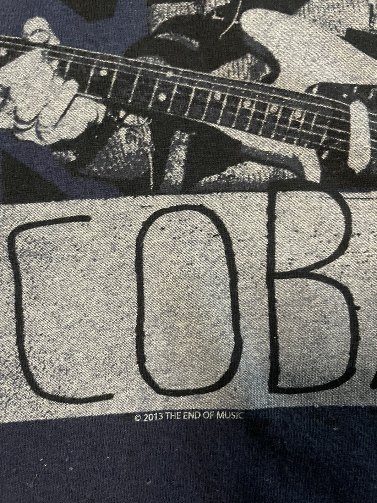 Band Tees × Gildan × Nirvana 2013 Kurt Cobain Shirt Blue XL Music Rock Band Size US XL / EU 56 / 4 - 4 Thumbnail