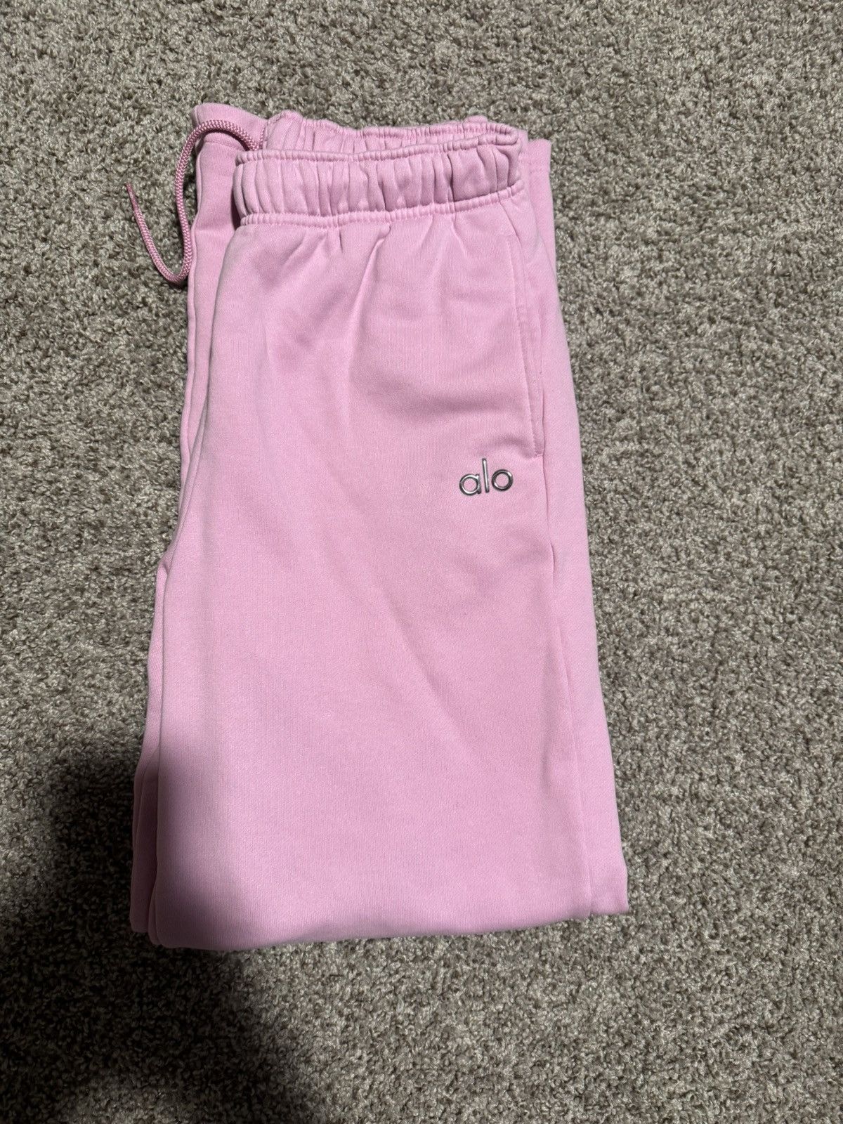 Alo Mens Candy Heart Pink Alo Sweatpants Size Small Size US 30 / EU 46 - 1 Thumbnail