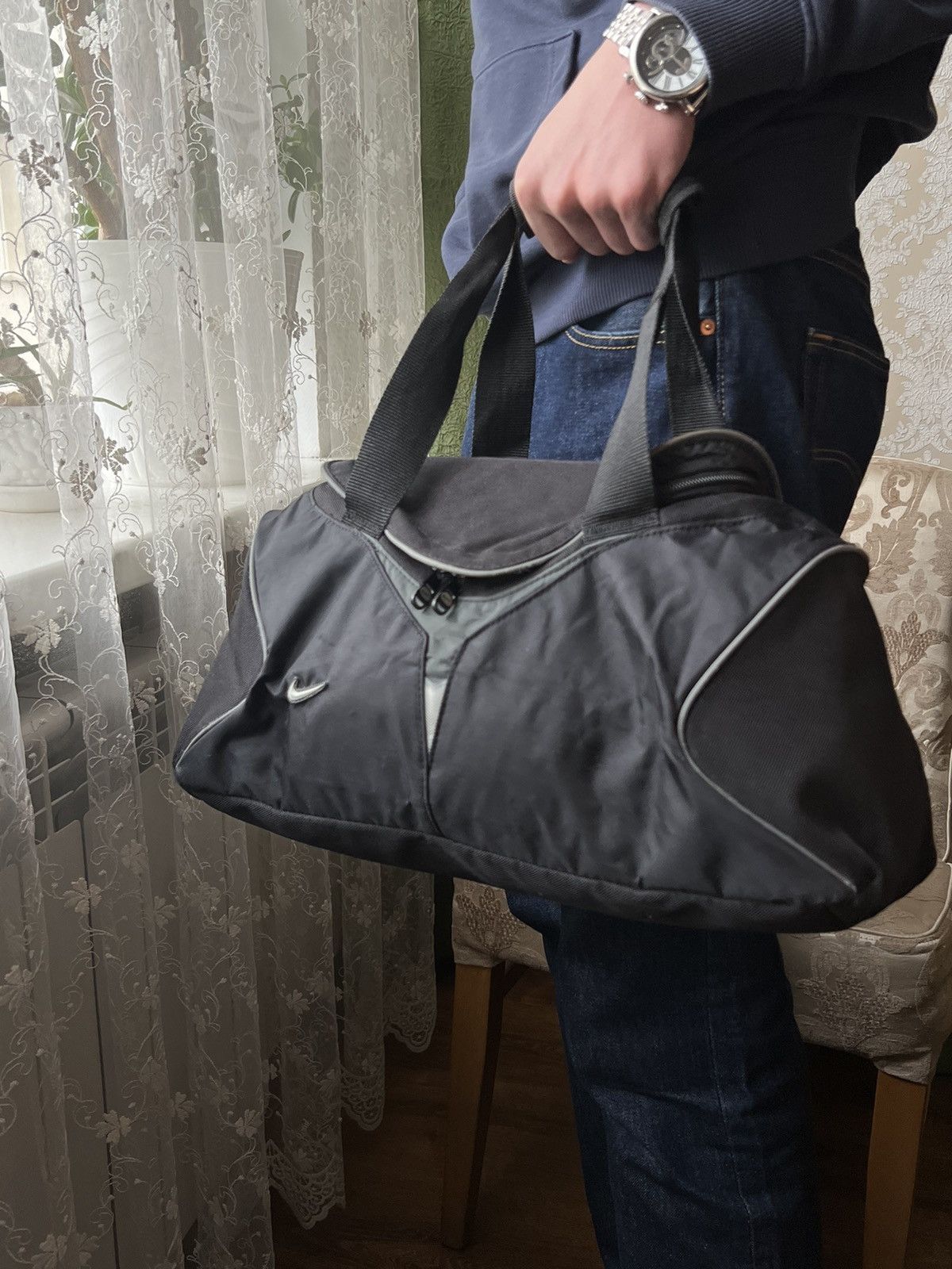 Nike × Vintage Vintage nike black bag 2000s Size ONE SIZE - 5 Thumbnail