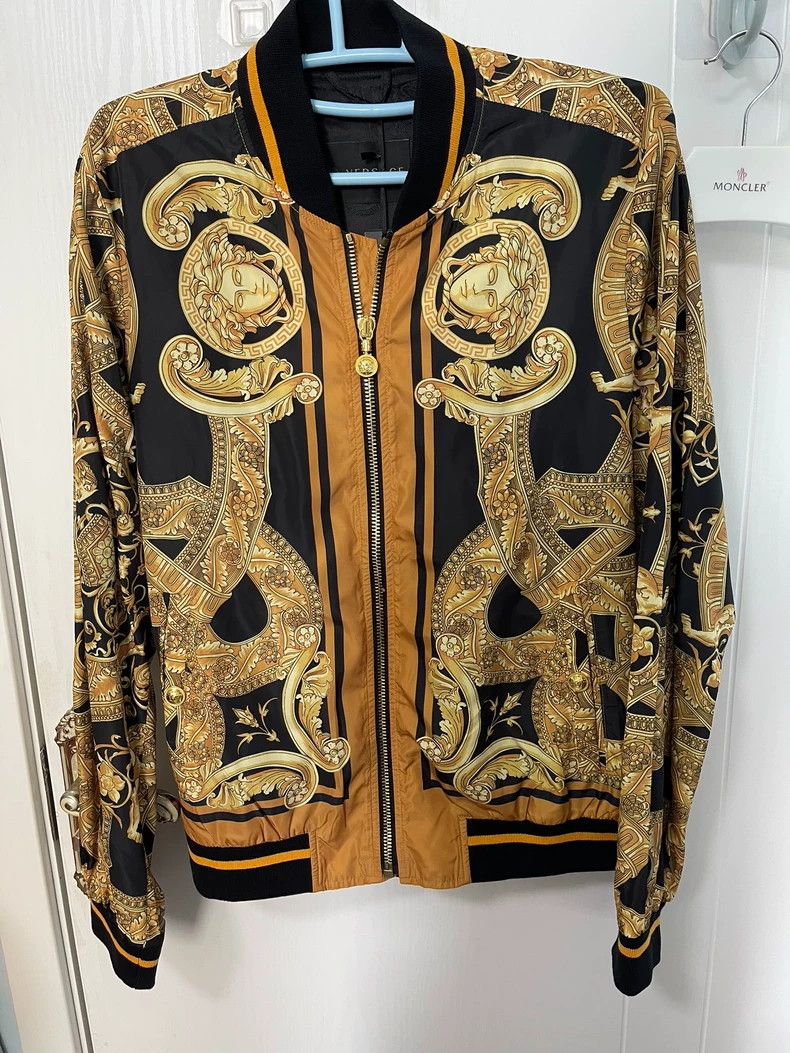 Versace Versace Men's long-sleeved baseball-collared jacket Size US L / EU 52-54 / 3 - 1 Thumbnail