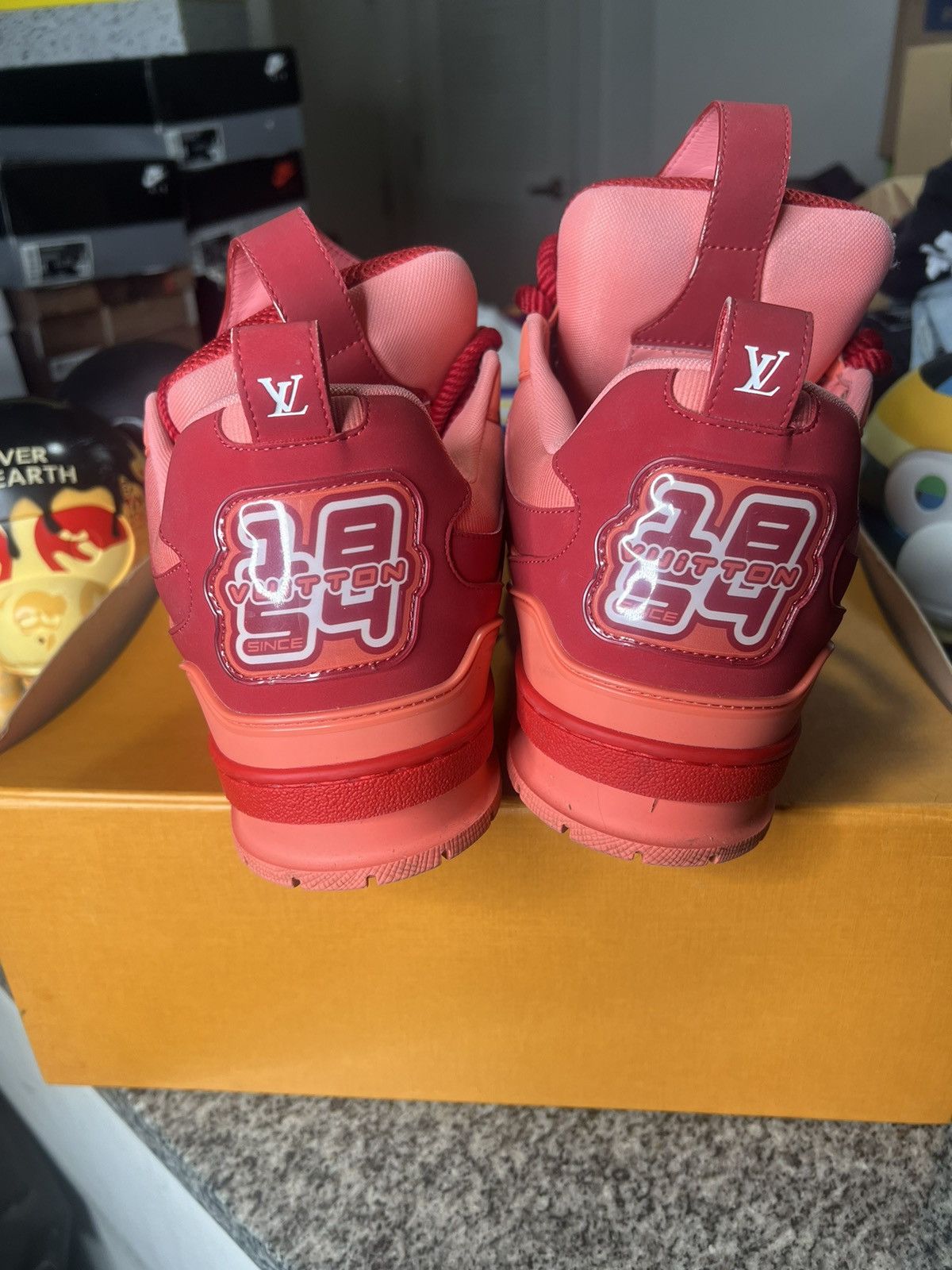 Louis Vuitton Lv Skate Sneaker ‘Red’ Size US 12 / EU 45 - 20 Thumbnail