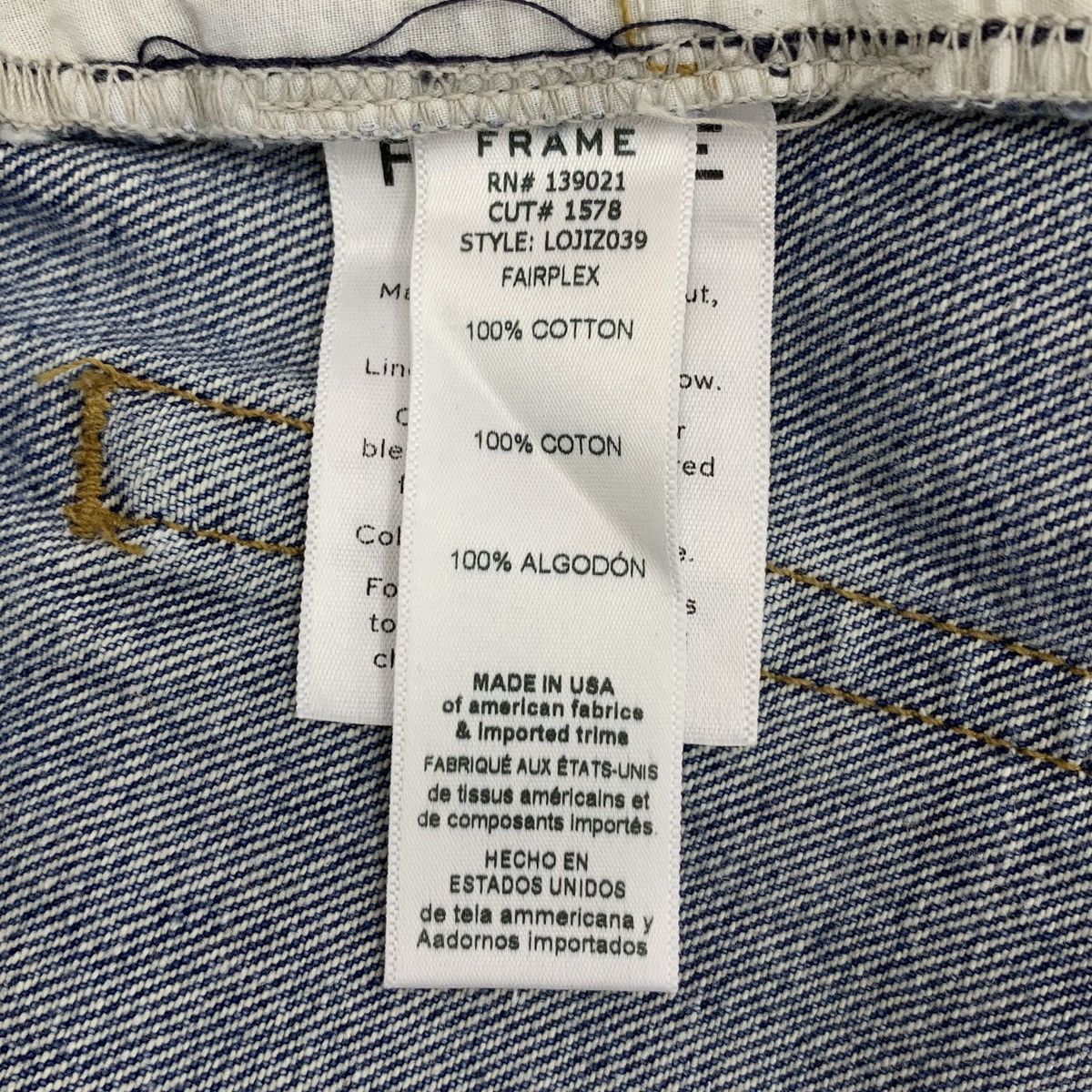 Frame FRAME Blue Washed Zipper Distressed Denim Pants K26WX Size 26" / US 2 / IT 38 - 9 Thumbnail