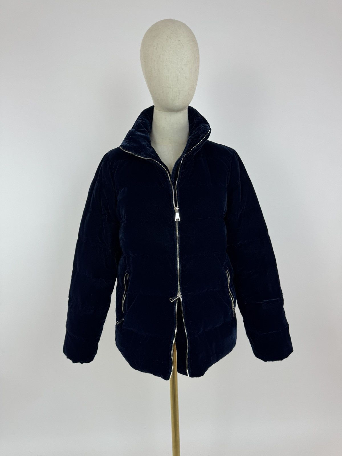 Massimo Dutti Massimo Dutti Down Jacket Veluer Puffer Short JKT Womens Size S / US 4 / IT 40 - 2 Thumbnail