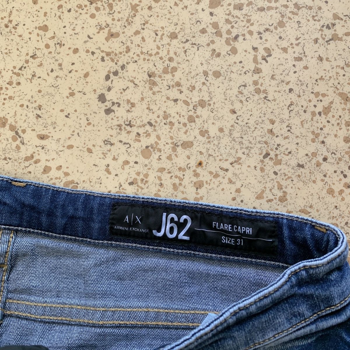 Armani Exchange AX Armani Exchange Boot Cut Flared Distressed Jeans Hype Size 31" - 9 Thumbnail