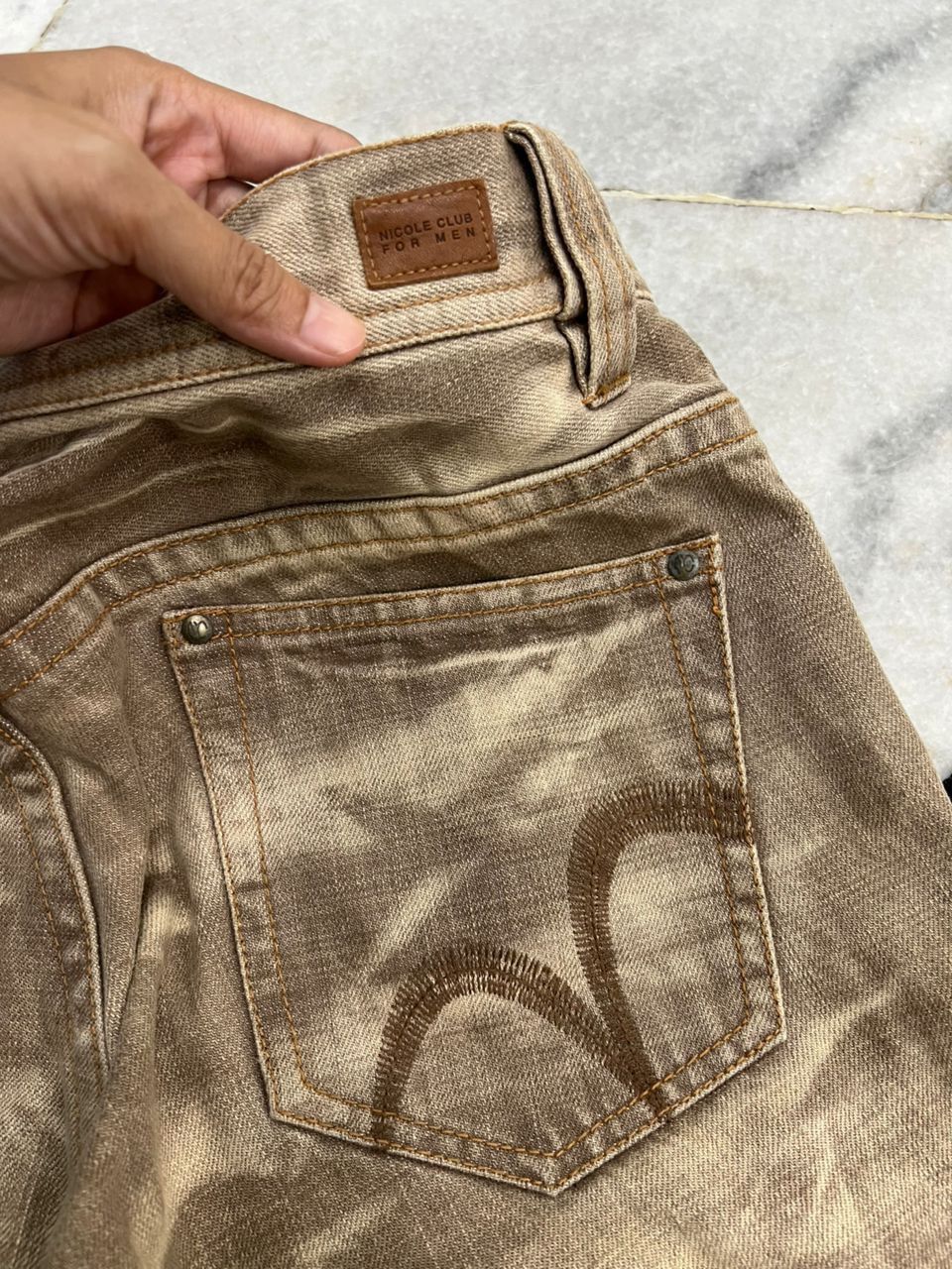 Nicole Club Nicole Club For Men Mudwash Denim Size US 33 - 11 Thumbnail