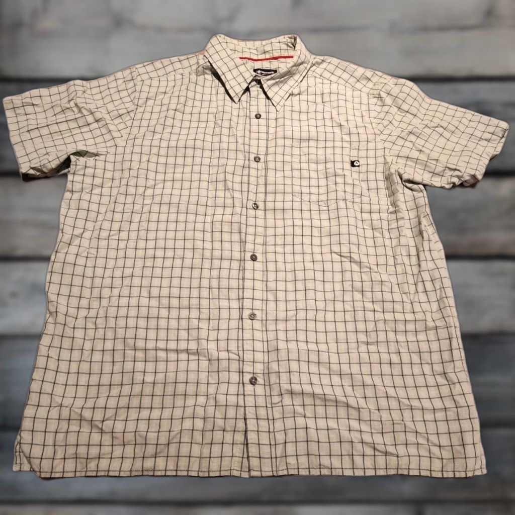 Marmot Marmot Eldridge Short Sleeve Button-Up Shirt 2XL Green Check Casual, Workwear, Travel Men's Regular UPF 20 Rayon Polyester Modal Size US XXL / EU 58 / 5 - 1 Thumbnail