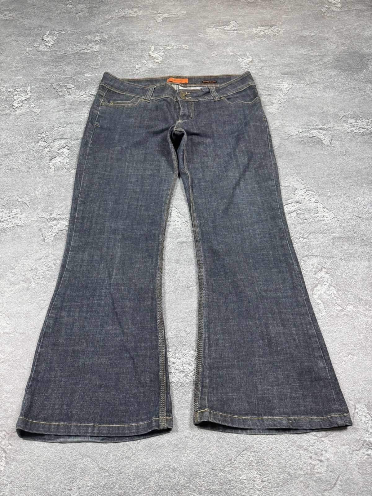 If Six Was Nine Y2K 2000s Shimmy Flare Bootcut Straight Washed Jeans Size 34 Size US 34 / EU 50 - 5 Thumbnail