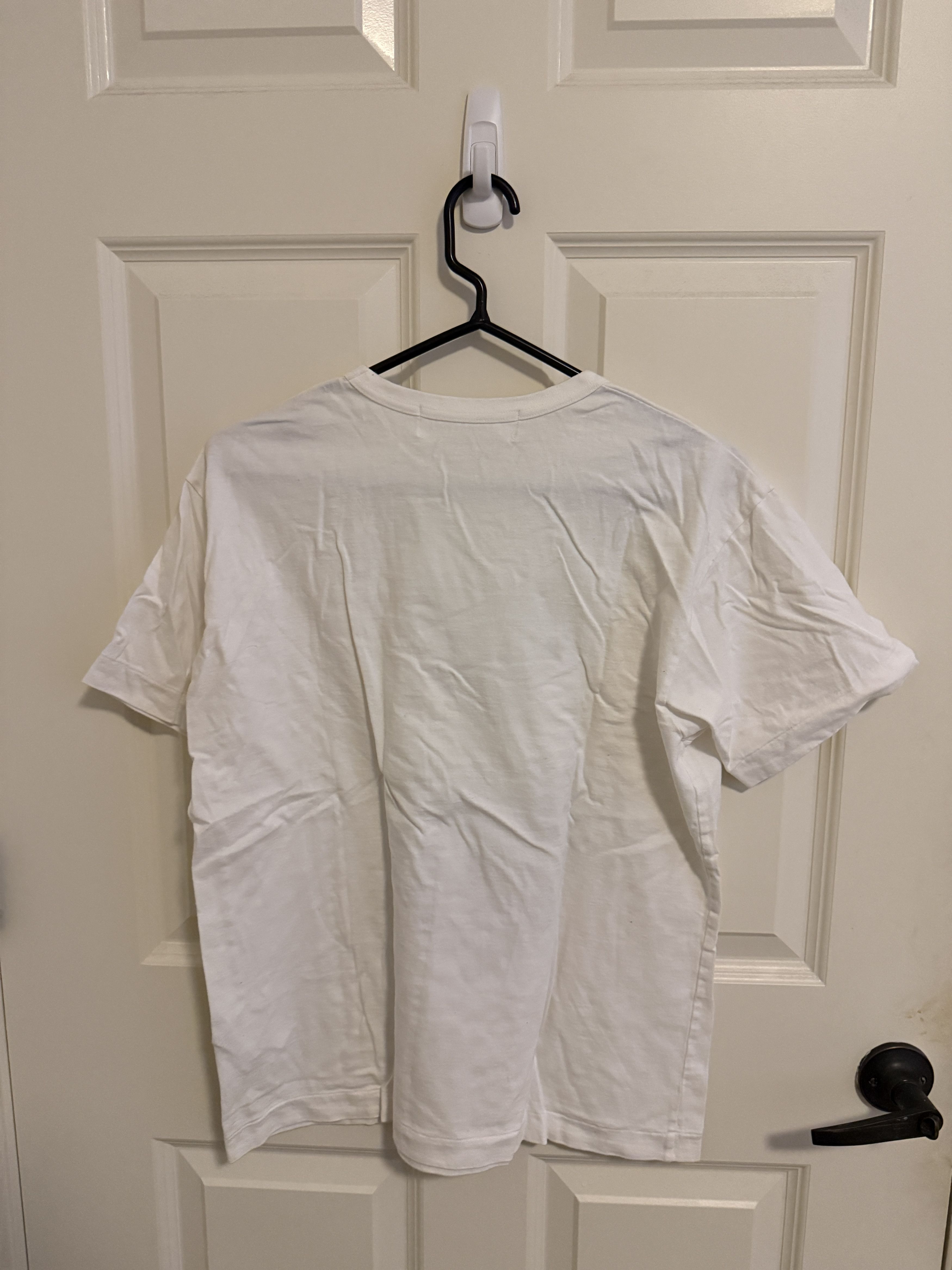 Comme des Garcons PLAY Commes des Garcons PLAY Two Blue Hearts T-Shirt, White Size US L / EU 52-54 / 3 - 2 Thumbnail