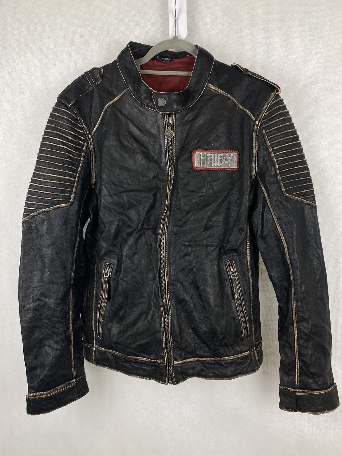 image of Exclusive Hellboy Leather Jacket (L) in Black, Men's (Size XL)