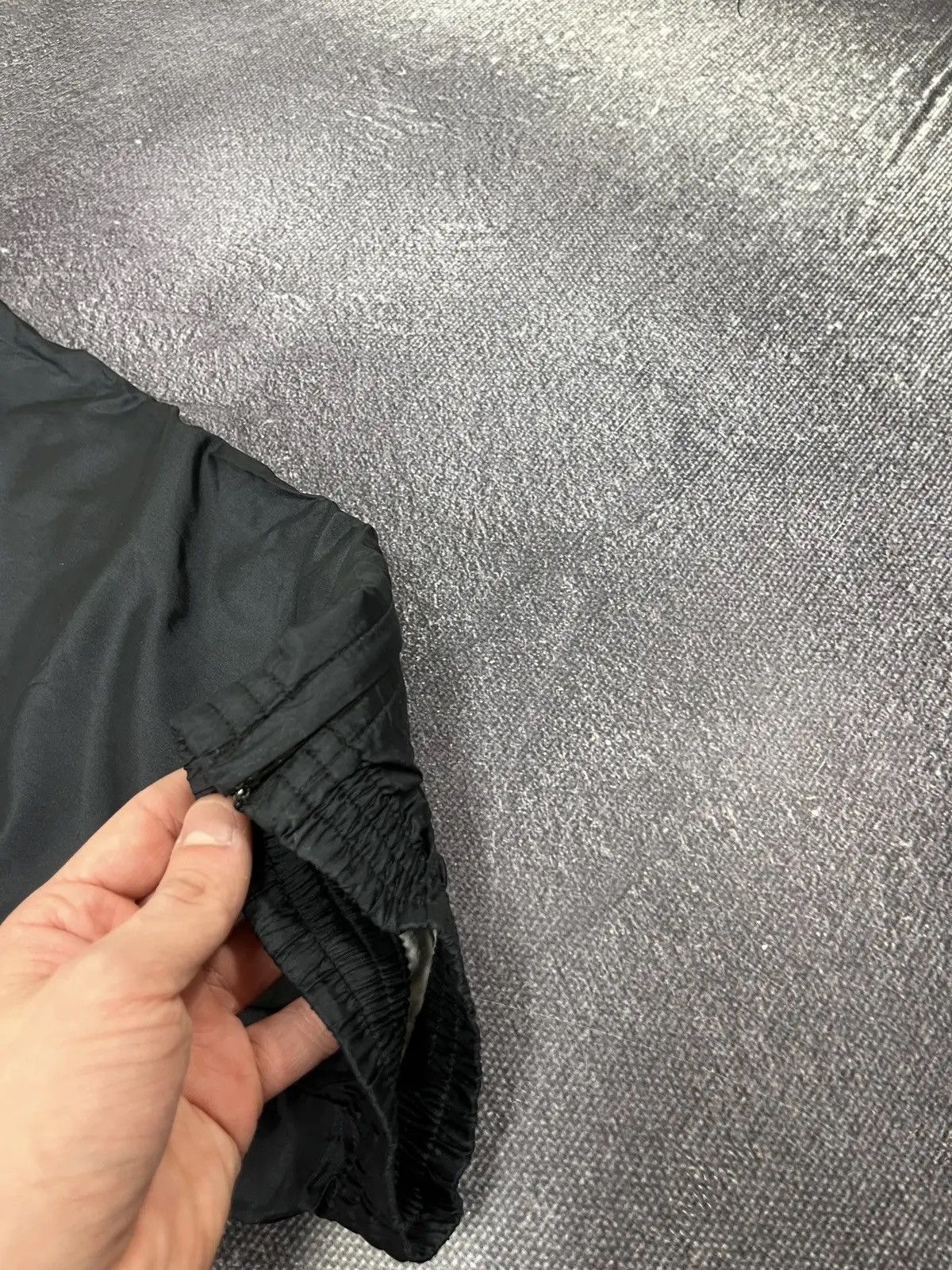 Nike × Vintage Vintage 90s Nike Swoosh Retro Hype Black Nylon Track Pants Size US 32 / EU 48 - 6 Thumbnail