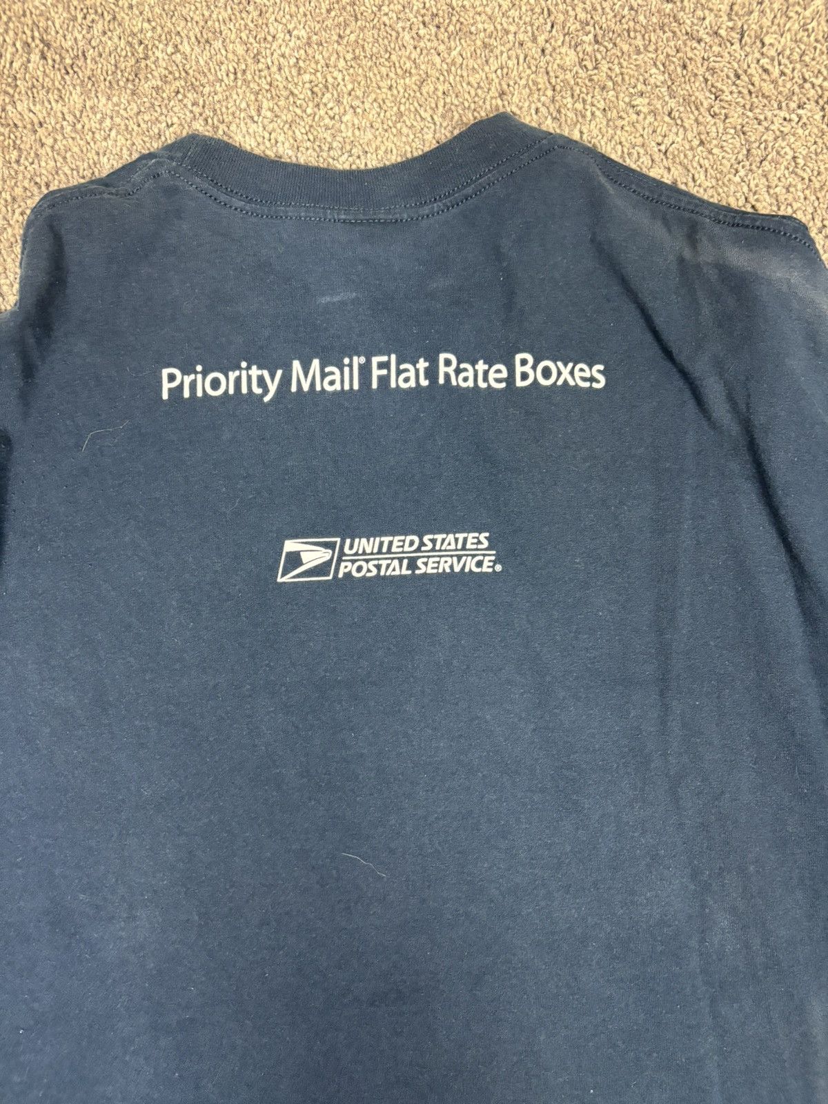 Vintage Vintage 90s usps priority mail flat rate promo tshirt Size US XL / EU 56 / 4 - 3 Thumbnail
