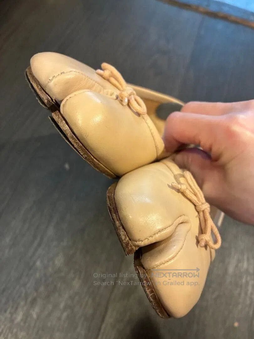 Maison Margiela Maison Margiela Beige Tabi Low Heel Ballerinas. Size US 8.5 / IT 38.5 - 2 Thumbnail