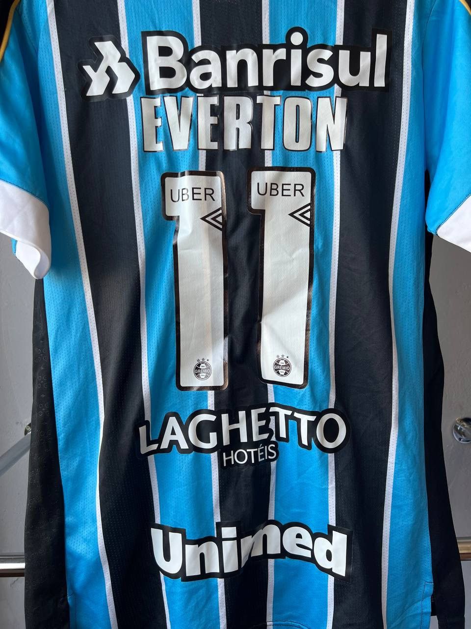 Umbro 2019 GREMIO #11 EVERTON HOME SOCCER FOOTBALL JERSEY SHIRT L Size US L / EU 52-54 / 3 - 10 Thumbnail