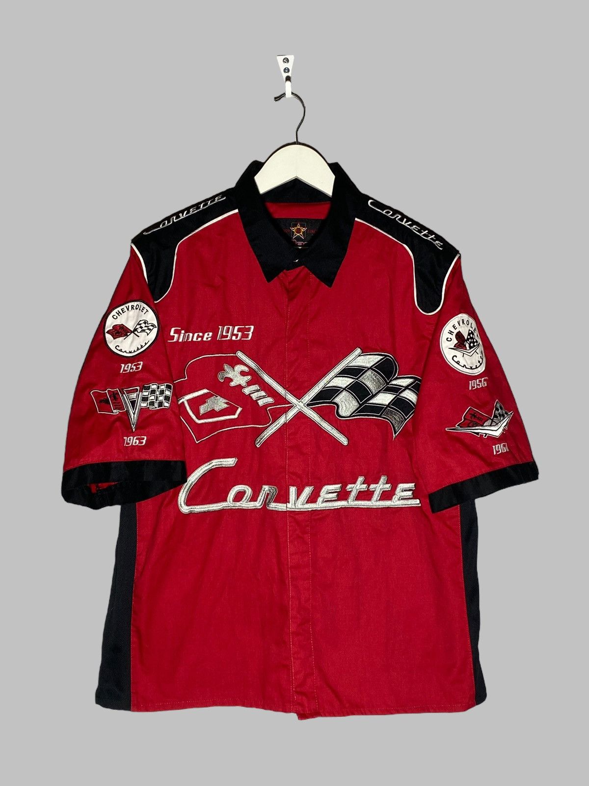 JH Design Vintage JH Design Chevrolet Corvette Racing Shirt F1 Vibes Size US L / EU 52-54 / 3 - 1 Thumbnail