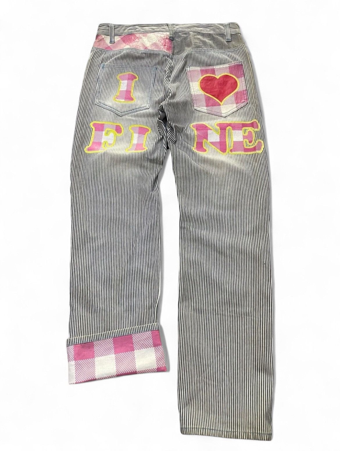 Hysteric Glamour Clone Devgru Hickory Stripe Love Surf Denim Pants Size US 34 / EU 50 - 1 Thumbnail