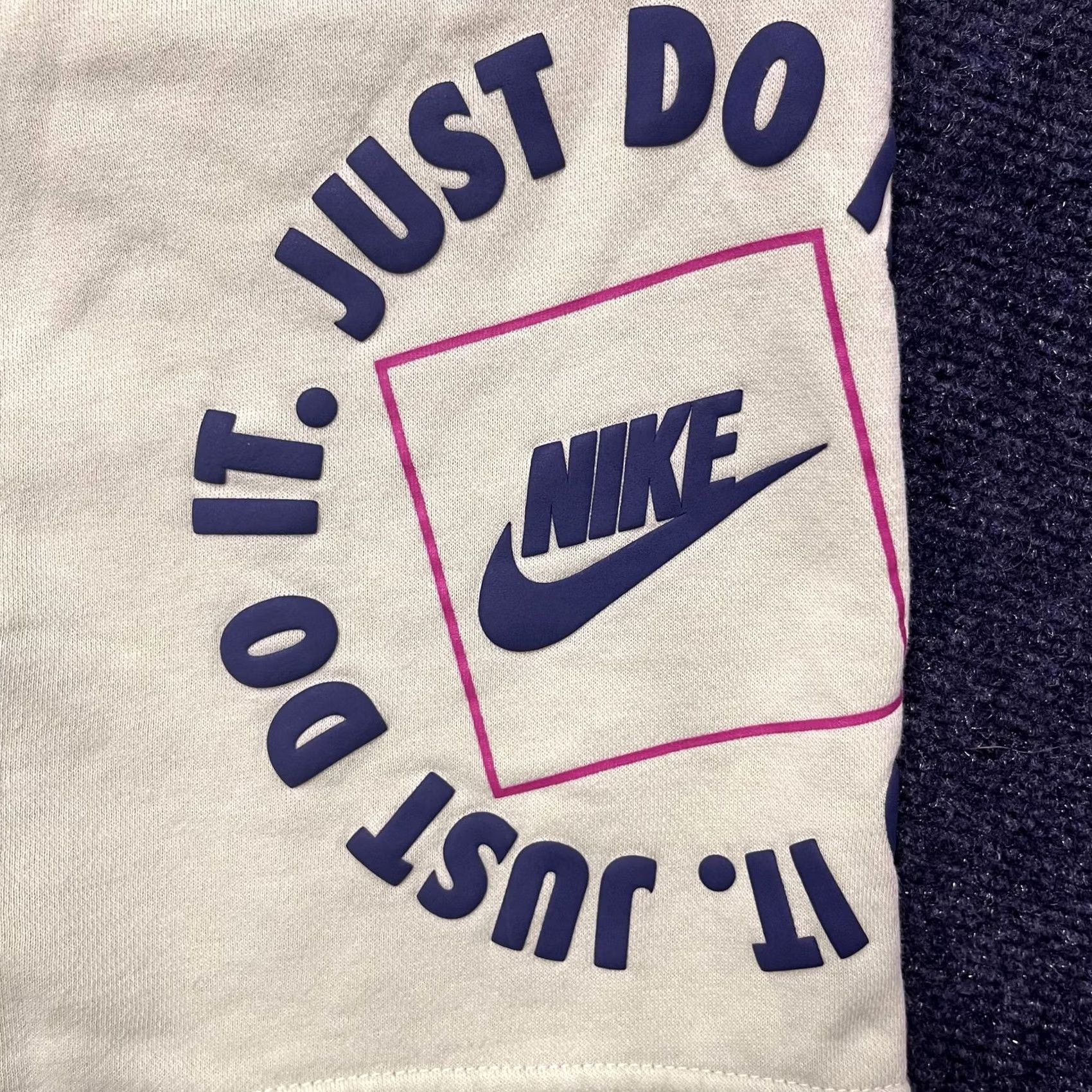 Nike Nike Shorts Mens Small Green Fleece Just Do It Graphic Athletic Gym Lounge Size US 29 - 2 Thumbnail
