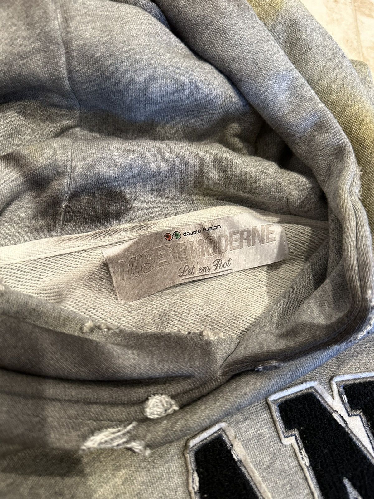 Other Misere Modern/ Modern Misery Distress Motto Hoodie Bloody O Size US M / EU 48-50 / 2 - 5 Thumbnail