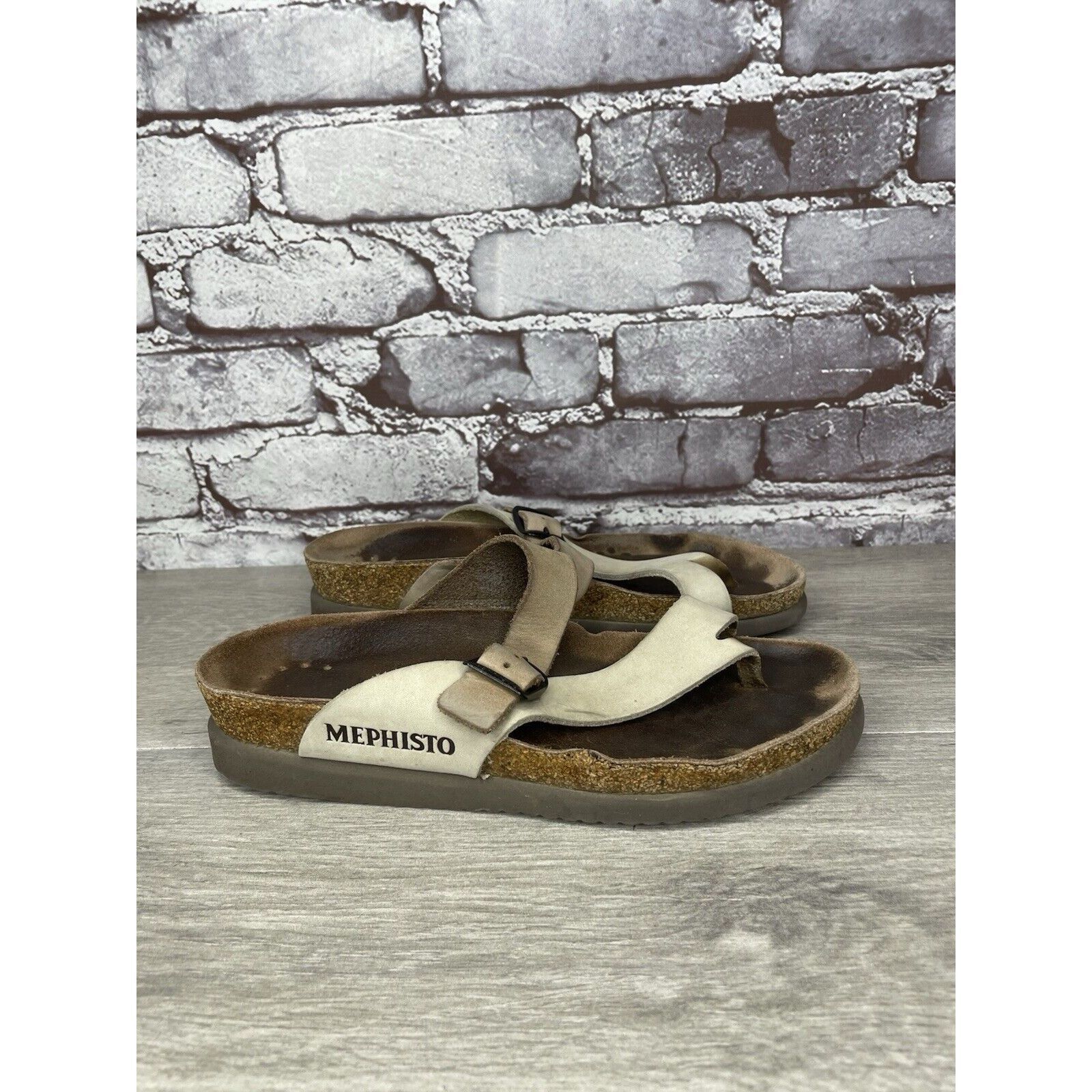 Mephisto Mephisto Helen Beige Nubuck Leather Slides Casual Sandals Wo Size US 6 / IT 36 - 3 Thumbnail