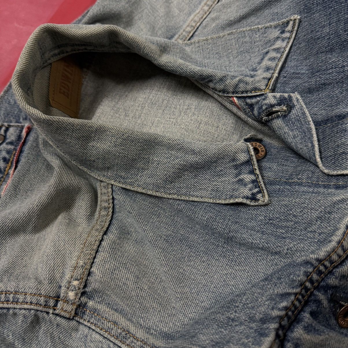 Edwin Vintage Edwin Selvedge Denim Jacket Trucker Size US S / EU 44-46 / 1 - 9 Thumbnail