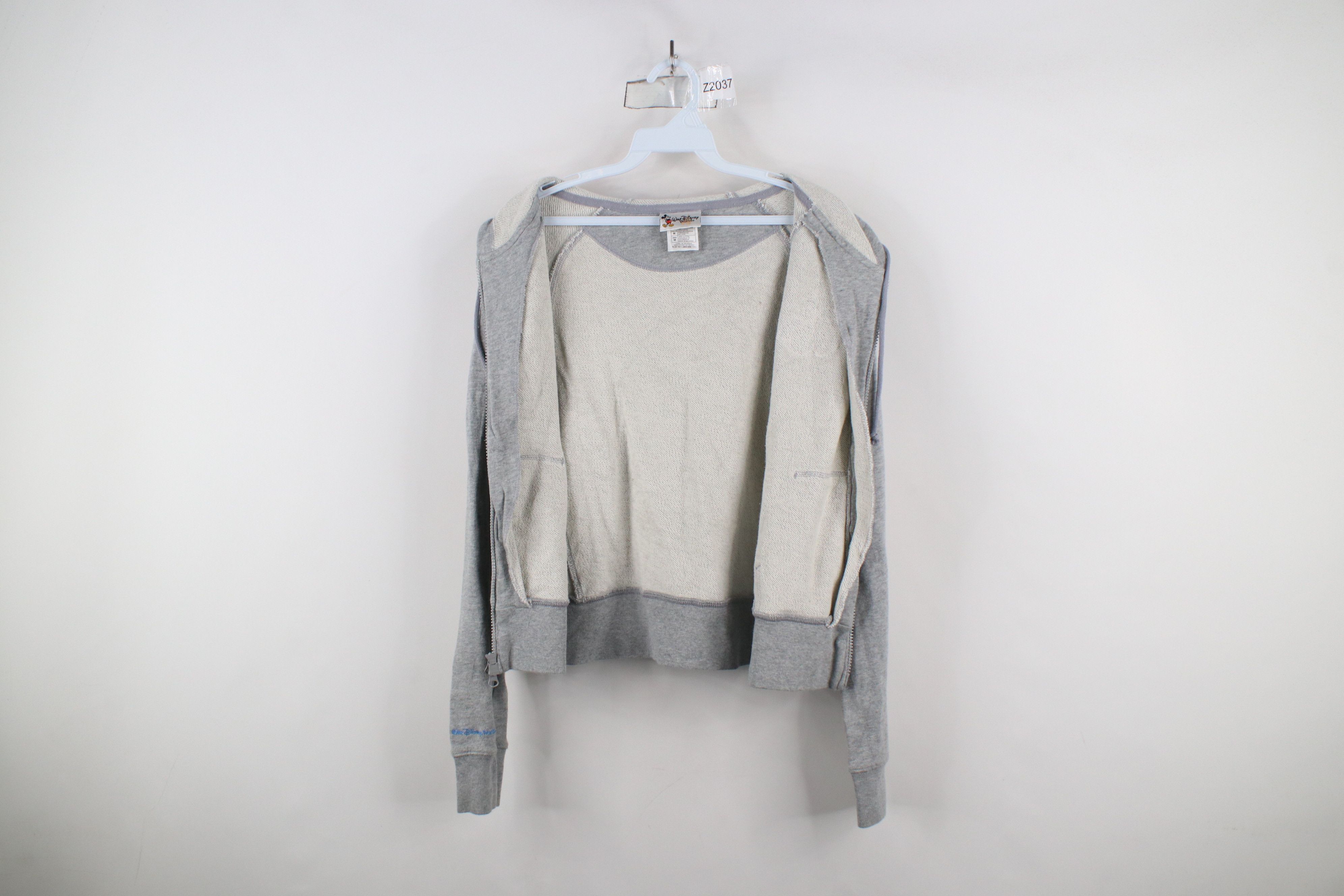 Disney × Vintage Vintage Y2K 2006 Walt Disney World Full Zip Hoodie Gray Size M / US 6-8 / IT 42-44 - 8 Thumbnail