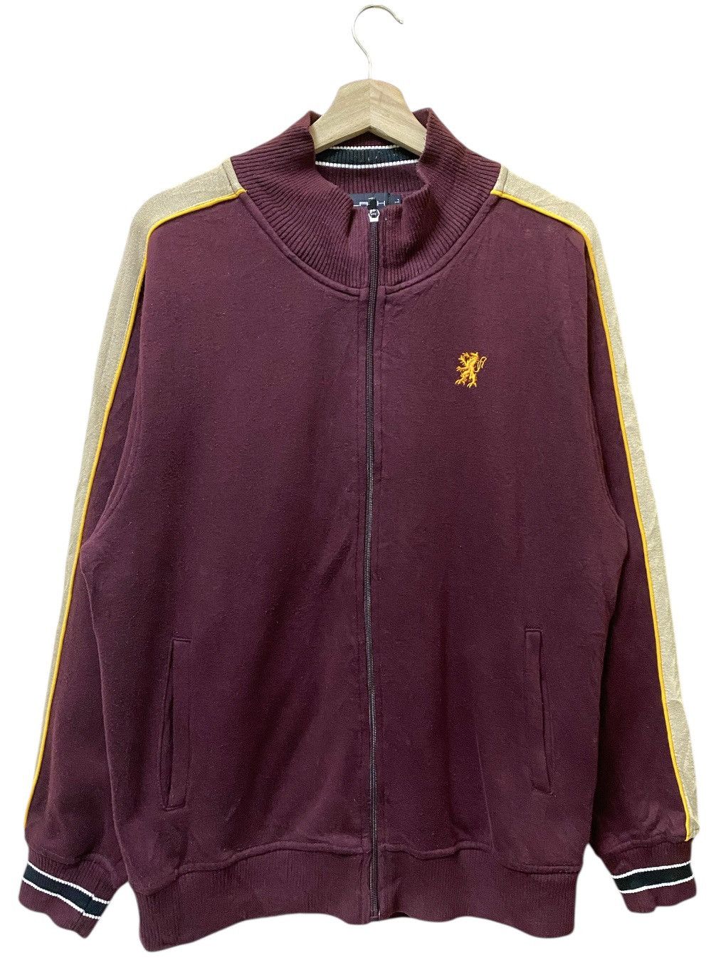 The Unbranded Brand Sweater Zipper Small Logo Maroon Colour Size US L / EU 52-54 / 3 - 1 Thumbnail