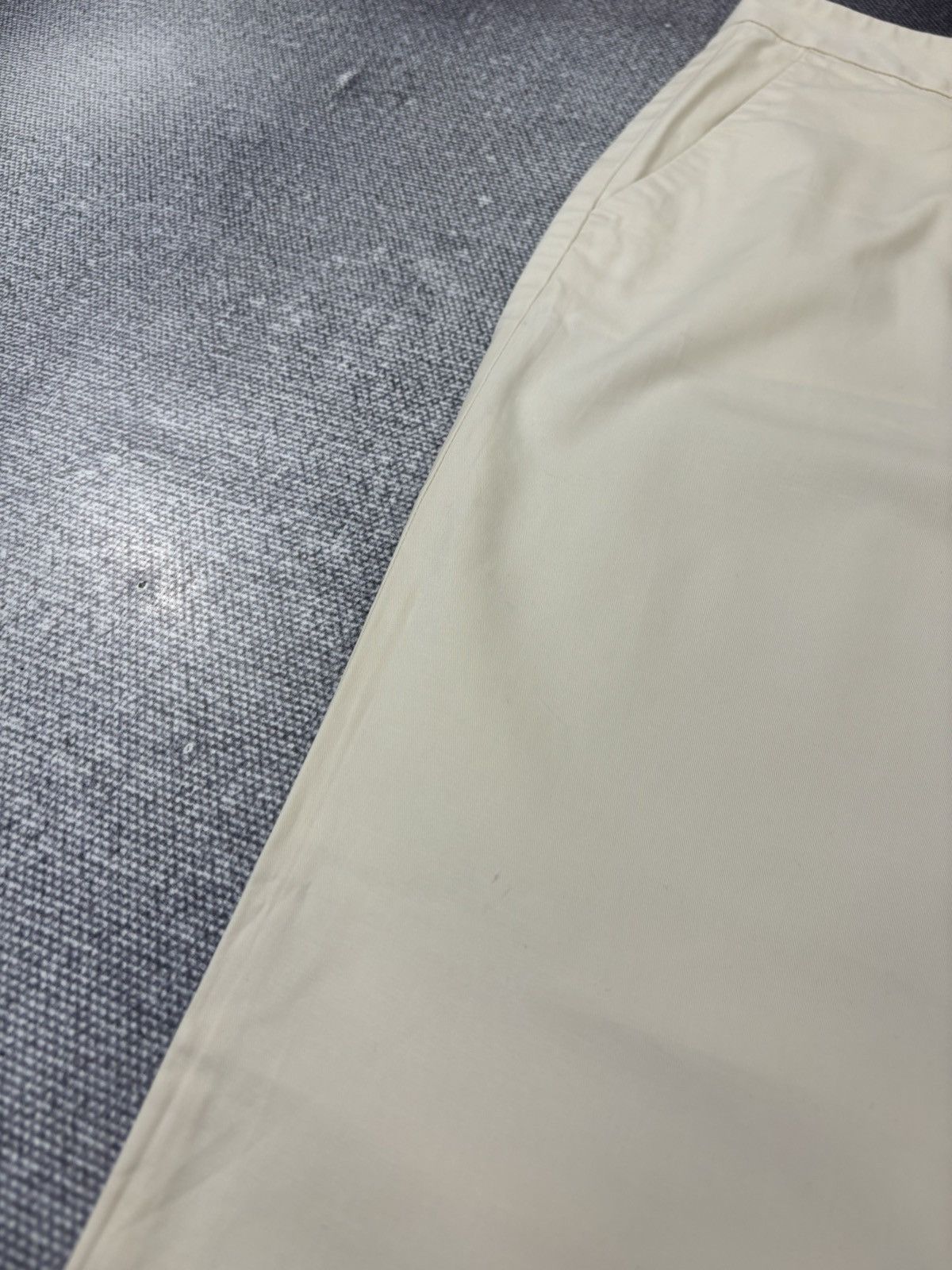 Moncler Vintage Moncler Women’s Straight Fit Cream Pants Trousers Size 34" / US 12 / IT 48 - 6 Thumbnail