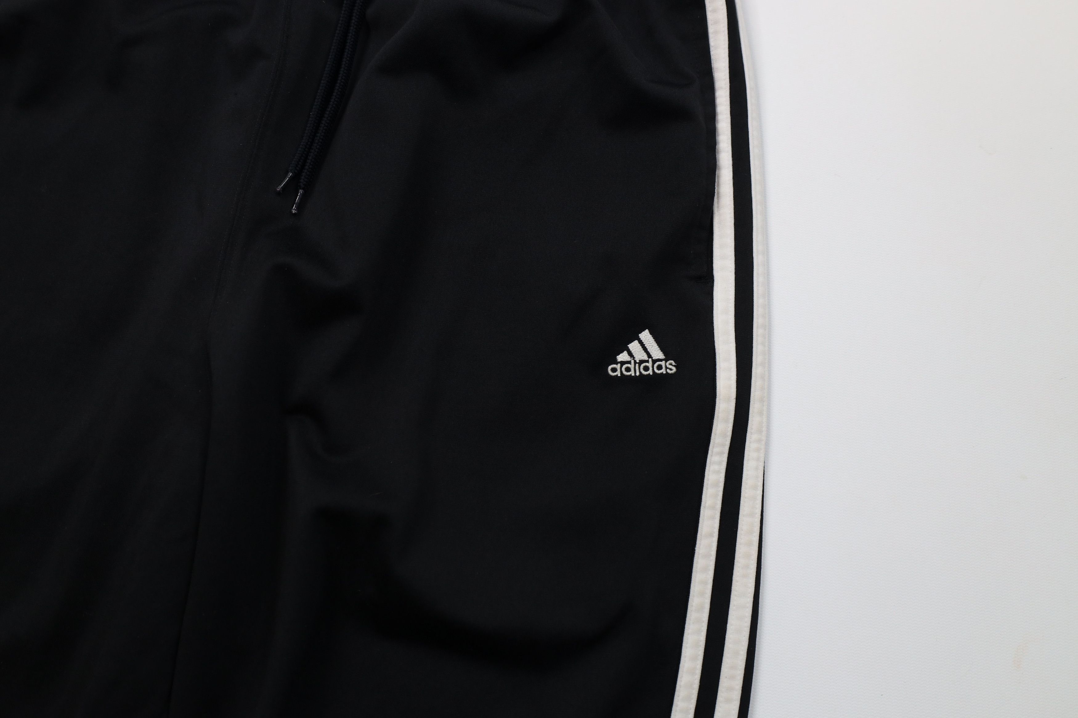 Adidas Vintage Y2K Adidas Striped Wide Leg Sweatpants Pants Black Size US 34 / EU 50 - 6 Thumbnail