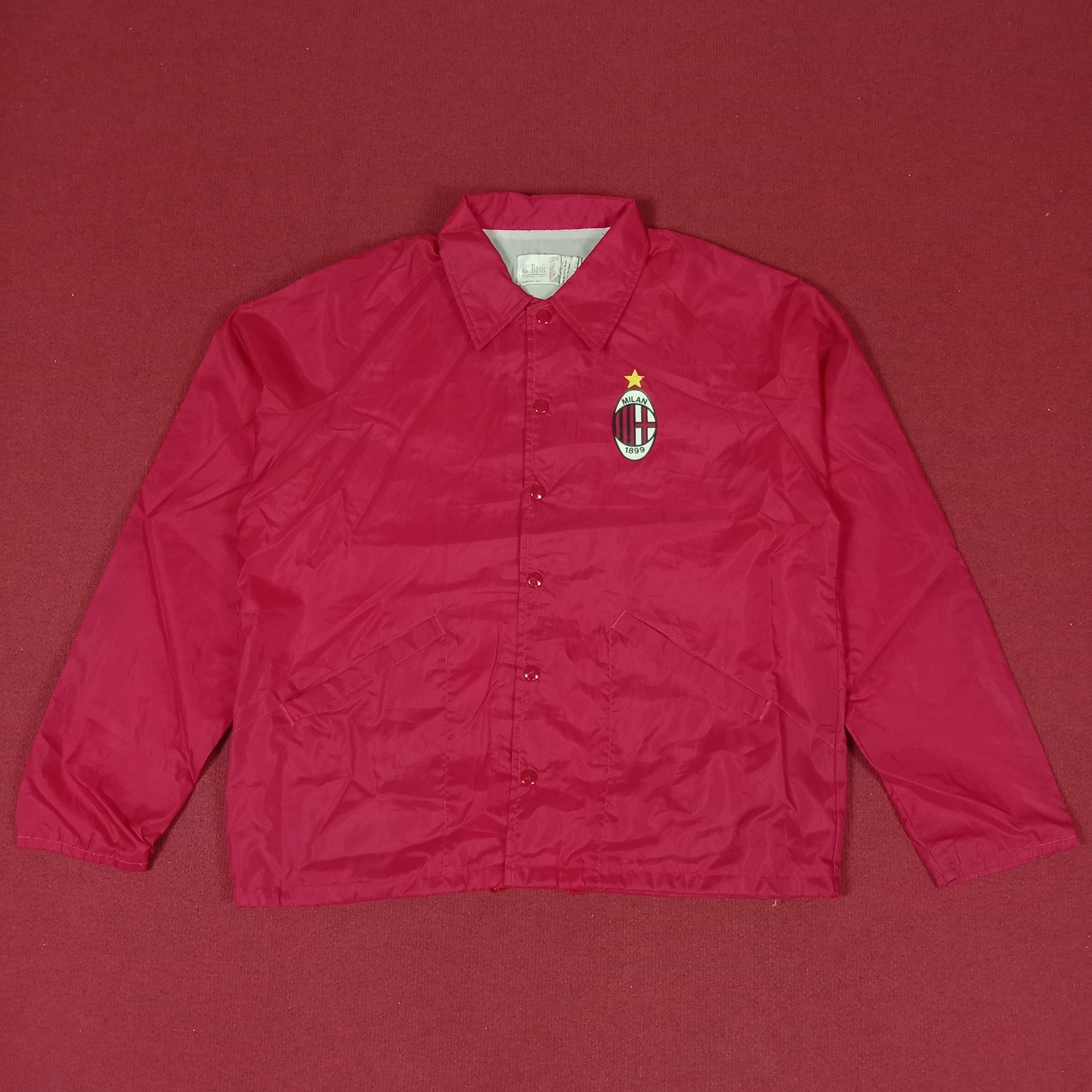 Vintage AC Milan Football Club Sportswear Windbreaker Style Jacket Size US L / EU 52-54 / 3 - 1 Thumbnail