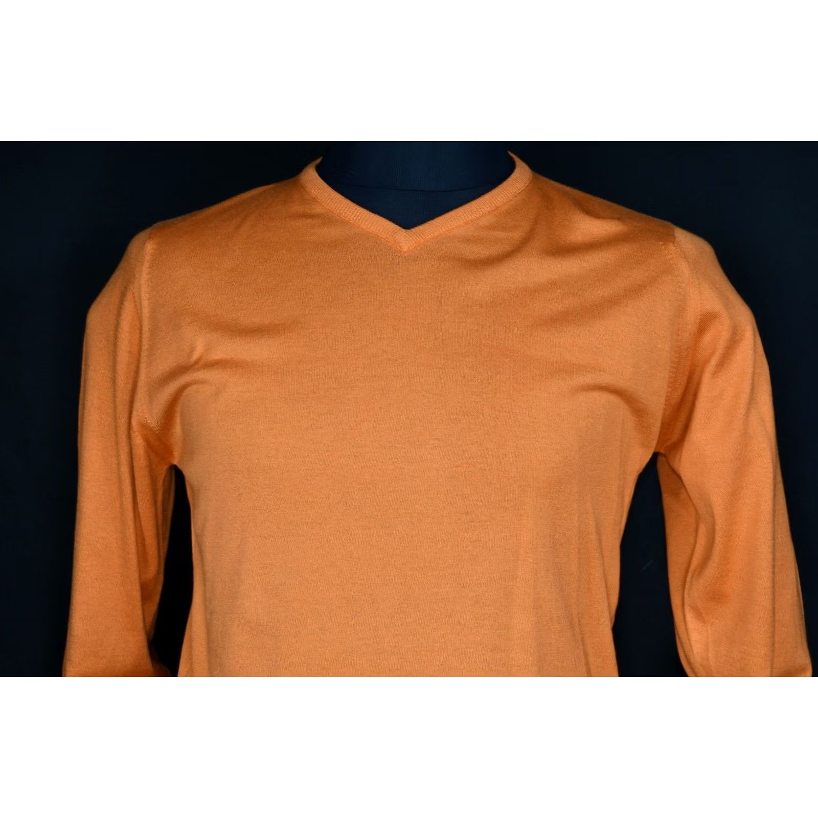 John Smedley John Smedley Nolan Pullover Shirt M Orange Cotton 100% Sea Island England Mens Casual Batwing? Size US M / EU 48-50 / 2 - 2 Thumbnail