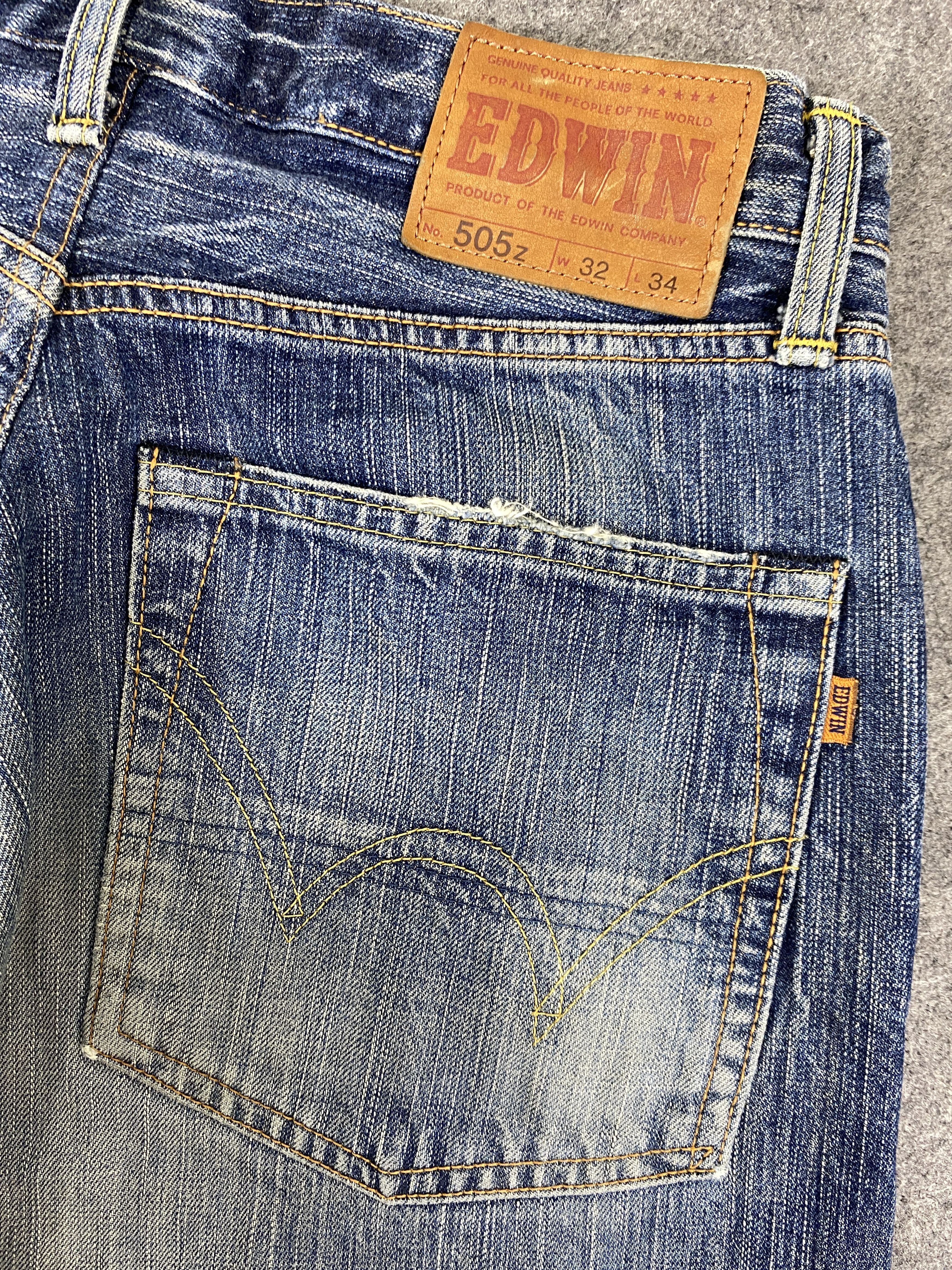 Edwin Vintage Edwin Selvedge Distressed Clawmark 30x32.5-JN3272 Size US 30 / EU 46 - 12 Thumbnail