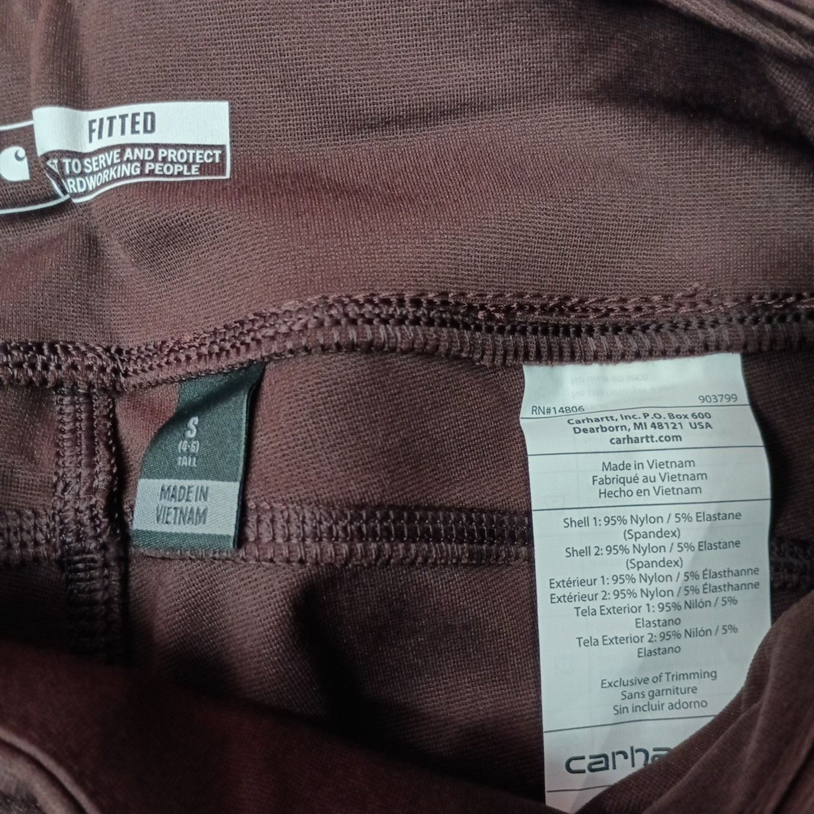 Carhartt Carhartt Women's Leggings Light Utility Size ST Blackberry Size 27" / US 4 / IT 40 - 6 Thumbnail