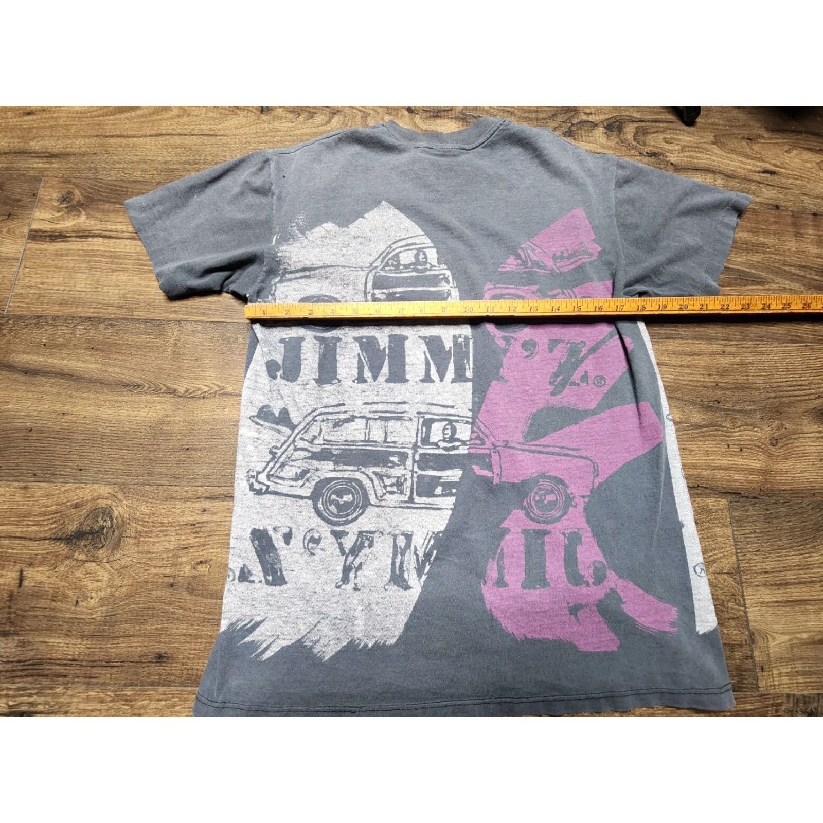 Gloverall VINTAGE JIMMY'Z Gray L Woody Wagon All Over Print Short Sleeve T-Shirt 80s 90s Beach Mens Size US L / EU 52-54 / 3 - 6 Thumbnail