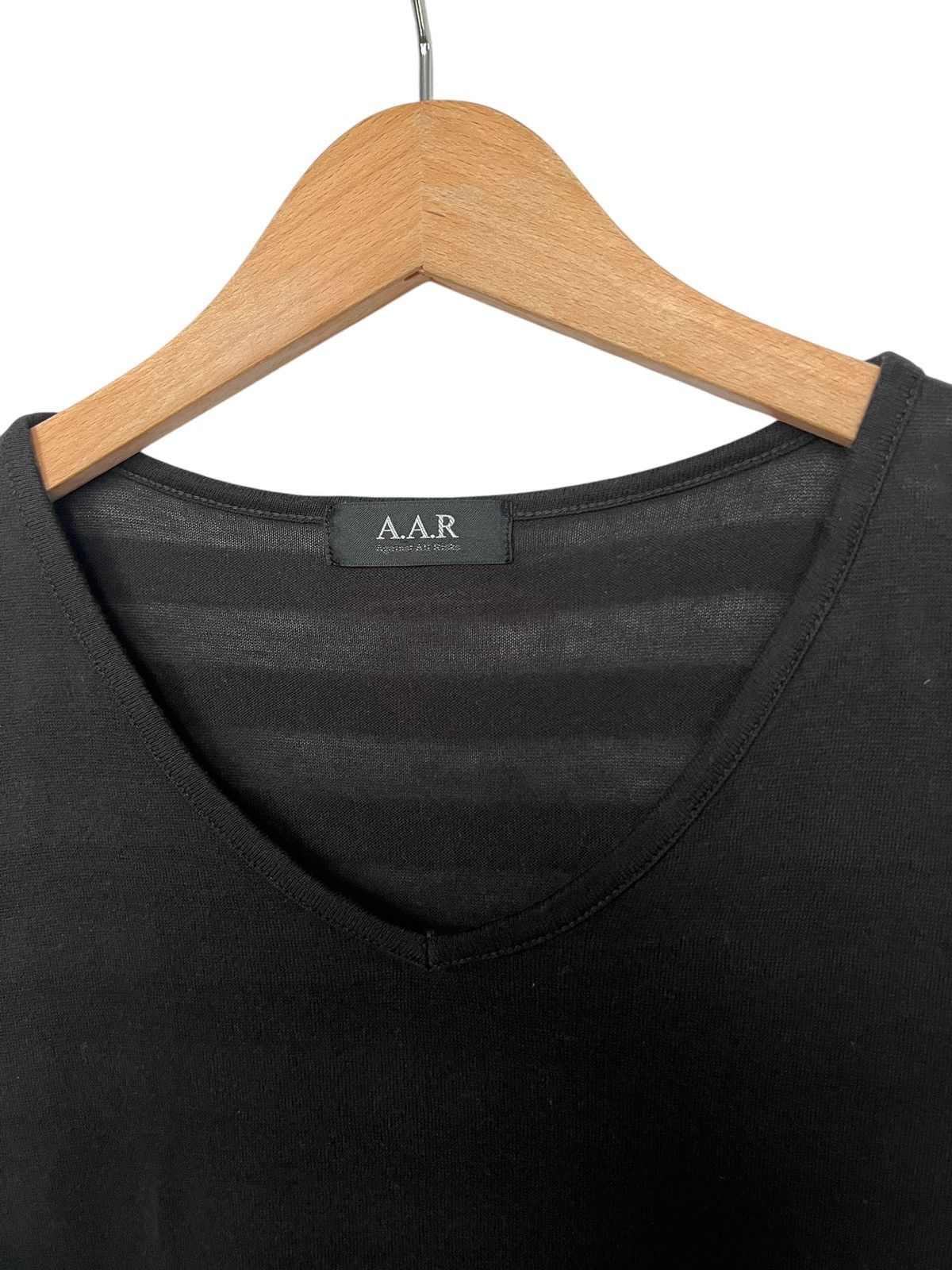 Yohji Yamamoto AAR by Yohji Yamamoto Stripes Boxy Cut Tshirt Size US S / EU 44-46 / 1 - 5 Thumbnail