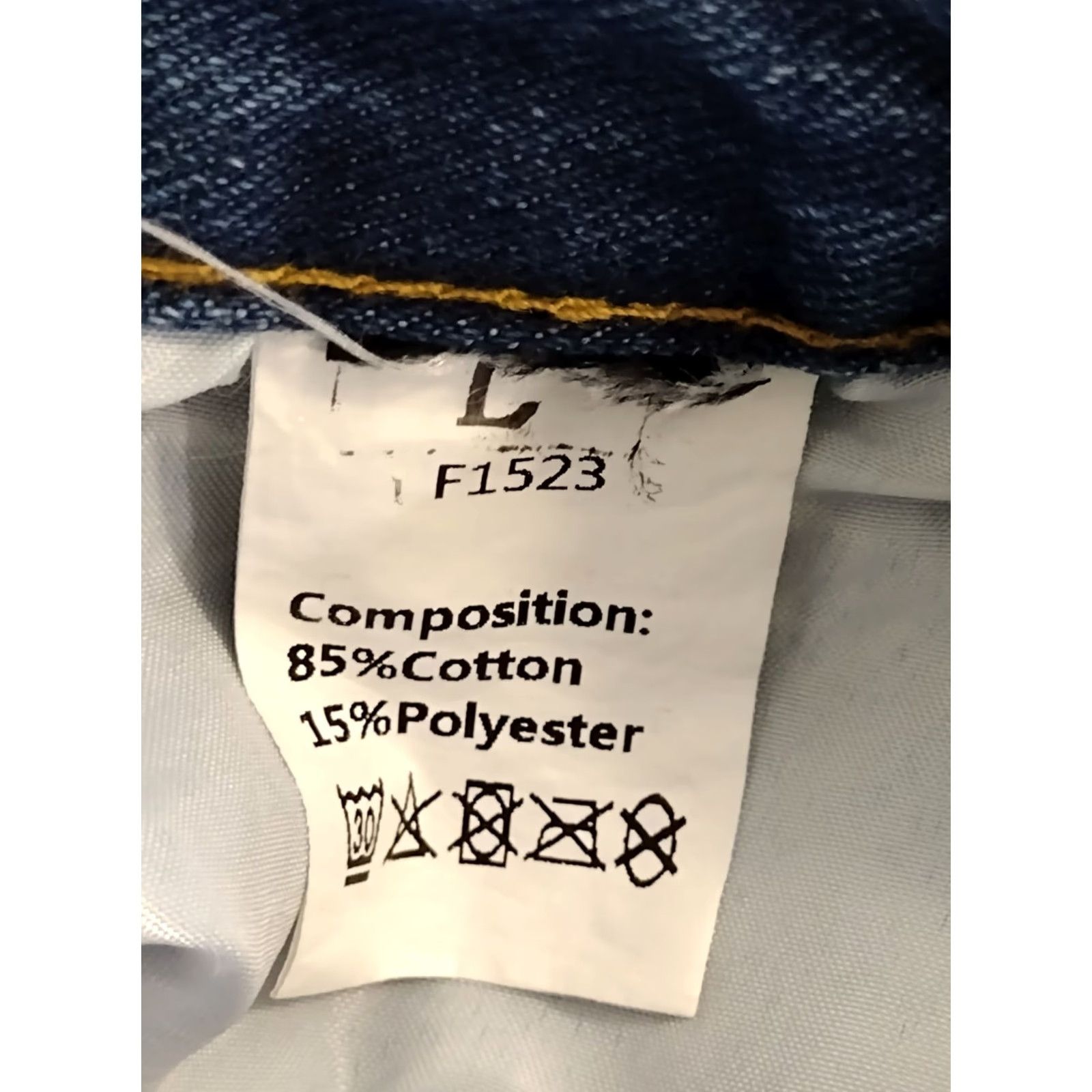 Vintage Jeans Blue Stone Wash Distressed High Rise Mom Jeans Womens L Size 30W 32IN Inseam 5-Pocket Denim Slim Size 36" / US 14 / IT 50 - 5 Thumbnail