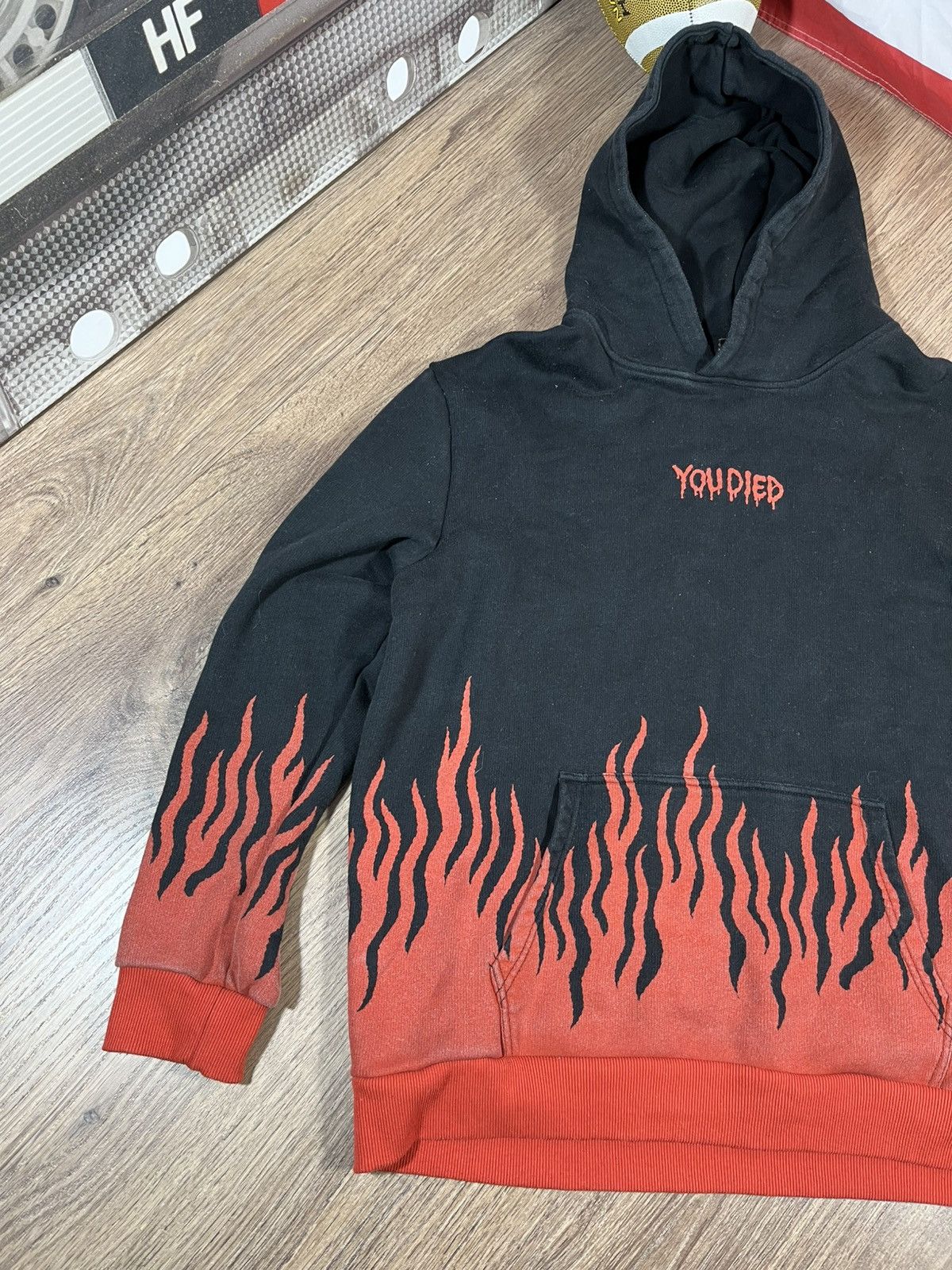 Vintage Skeleton You Died Rare Hoodie 🔥 💀 🔥 Size US L / EU 52-54 / 3 - 3 Thumbnail