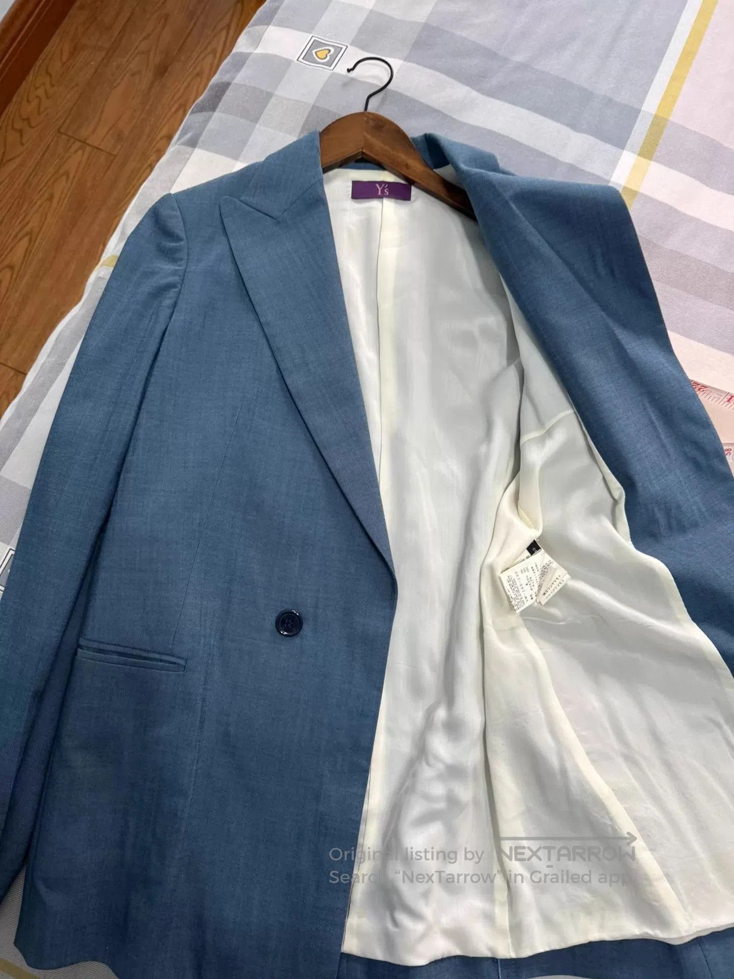Y's Blue Single-Breasted Blazer - Size M. Size US M / EU 48-50 / 2 - 6 Thumbnail