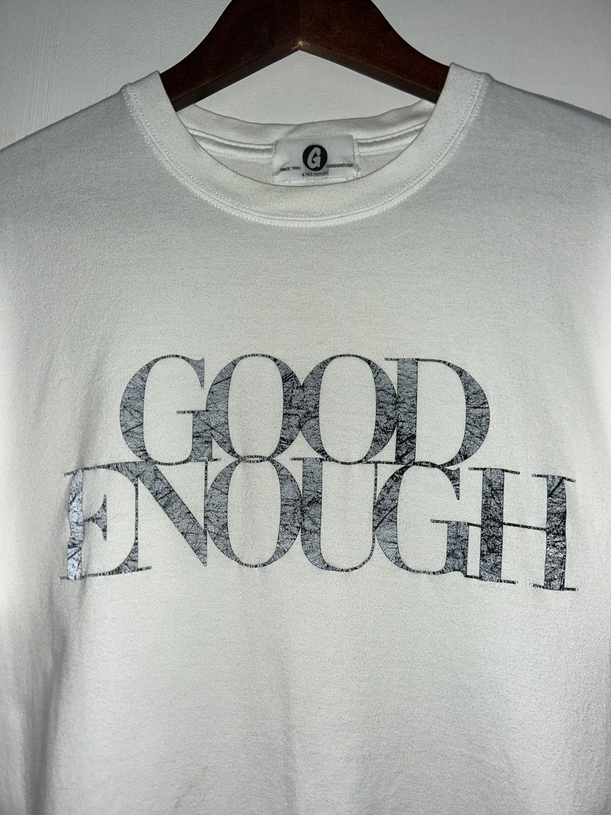 GOODENOUGH Vintage 2000s GOODENOUGH by Hiroshi Fujiwara Reflective Tee Size US M / EU 48-50 / 2 - 2 Thumbnail
