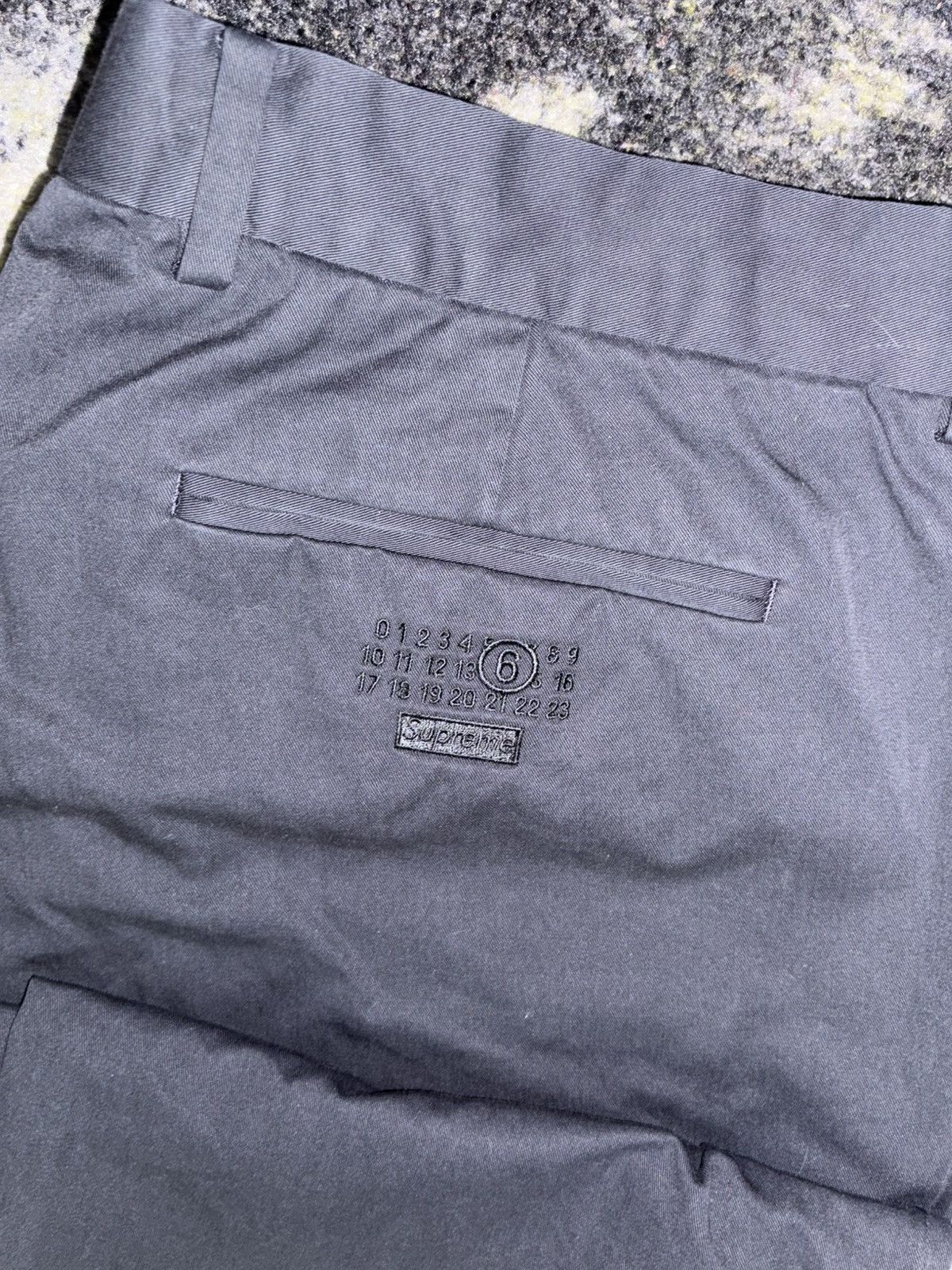 Maison Margiela × Supreme Supreme MM6 Maison Margiela Washed Cotton Suit Navy (XLARGE) Size 36R - 11 Thumbnail