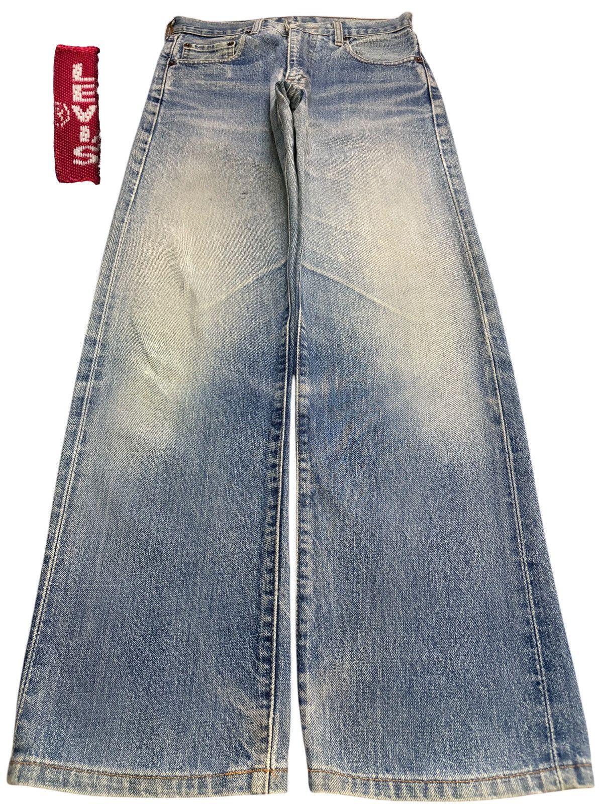 Levi's Vintage 90s Levis 502XX Selvedge Big E Mud Wash Loose Jeans Size US 29 - 2 Thumbnail