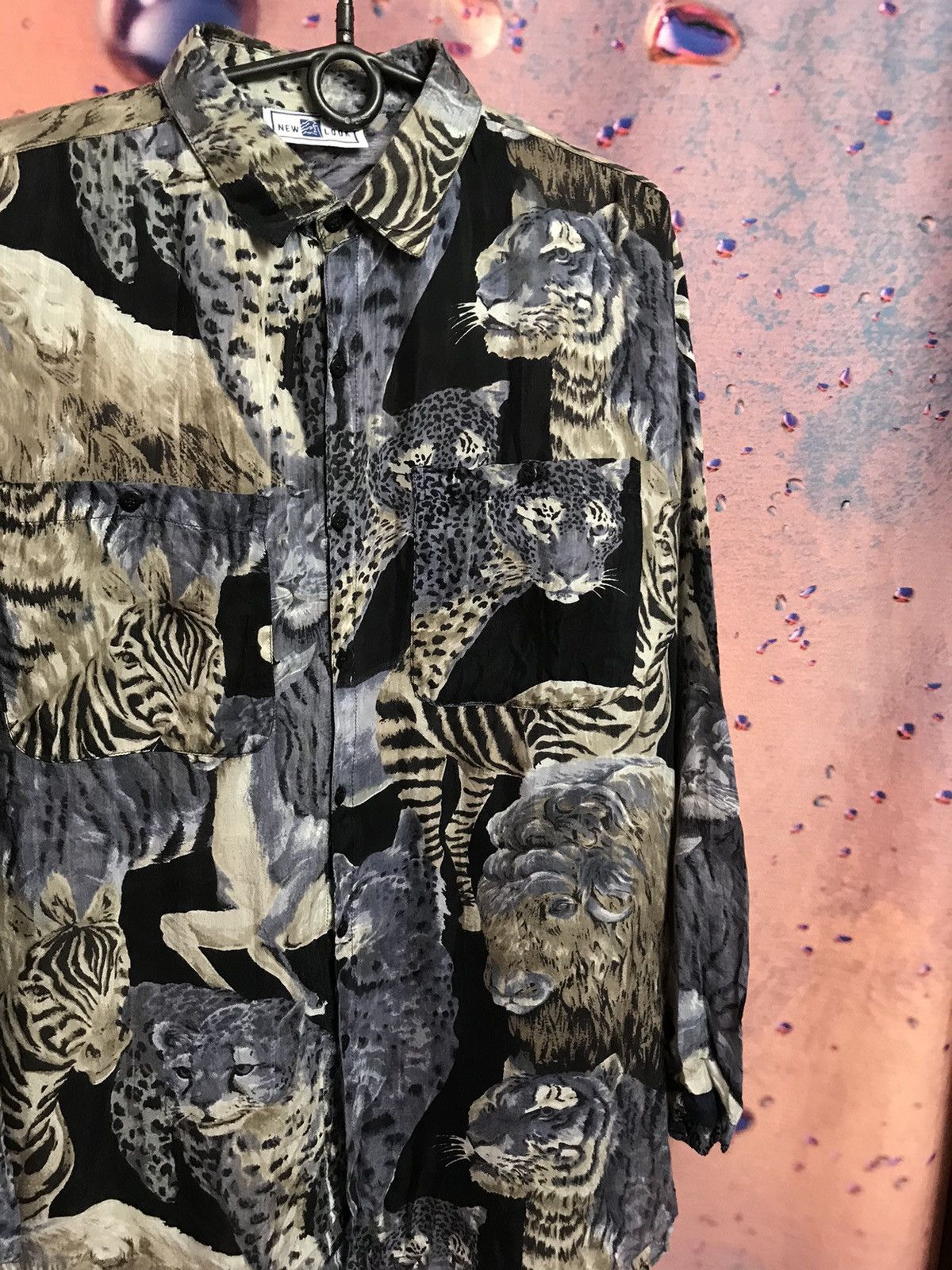 Vintage Vintage Crazy art shirt animal print Size US XL / EU 56 / 4 - 1 Thumbnail