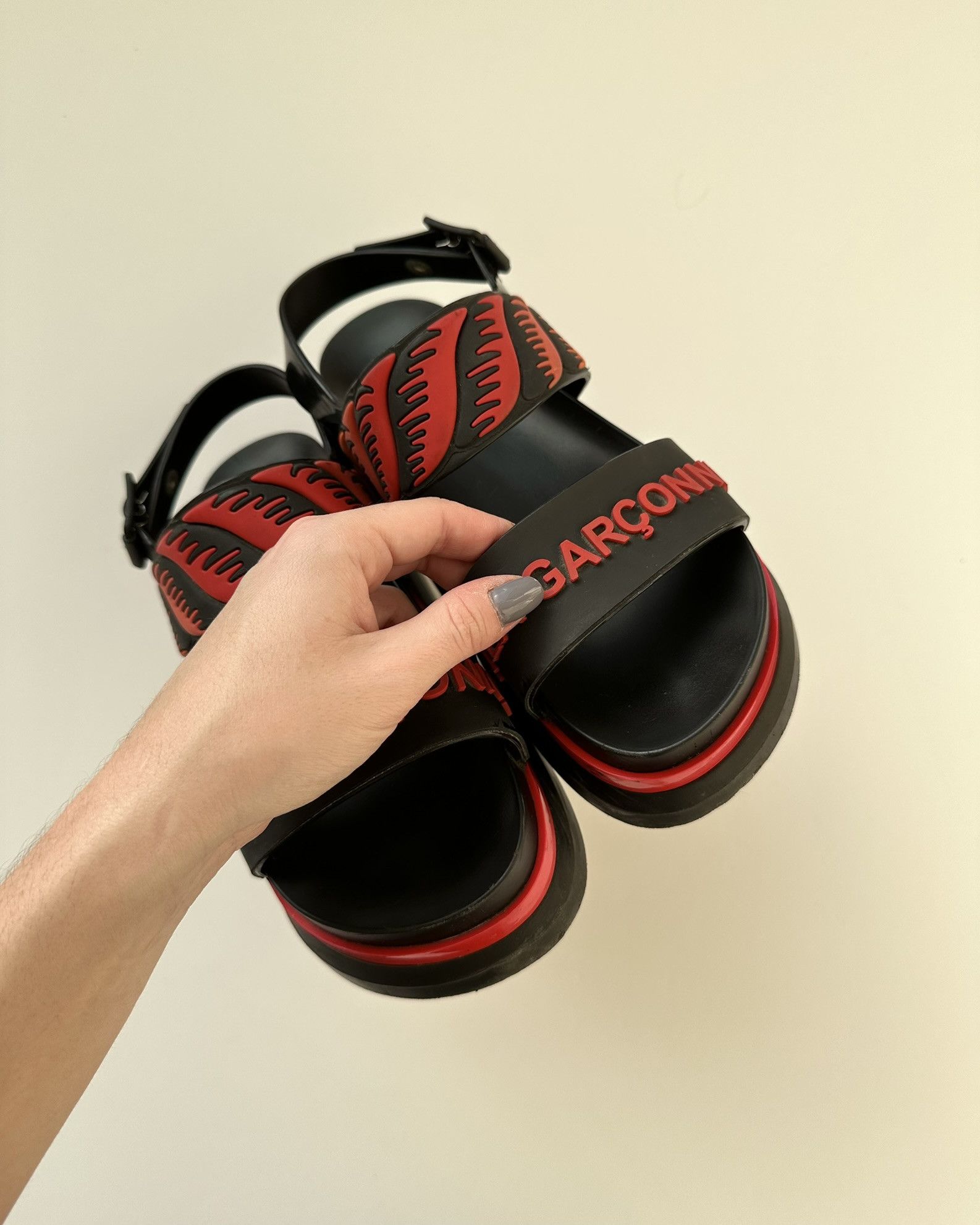Melissa Melissa x À La Garçonne — Platform red and black Sandals Size US 6 / IT 36 - 7 Thumbnail