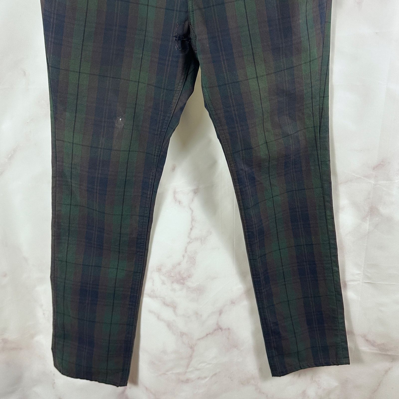 Kapital Green Plaid Buckle Back Pants Size US 33 - 5 Thumbnail