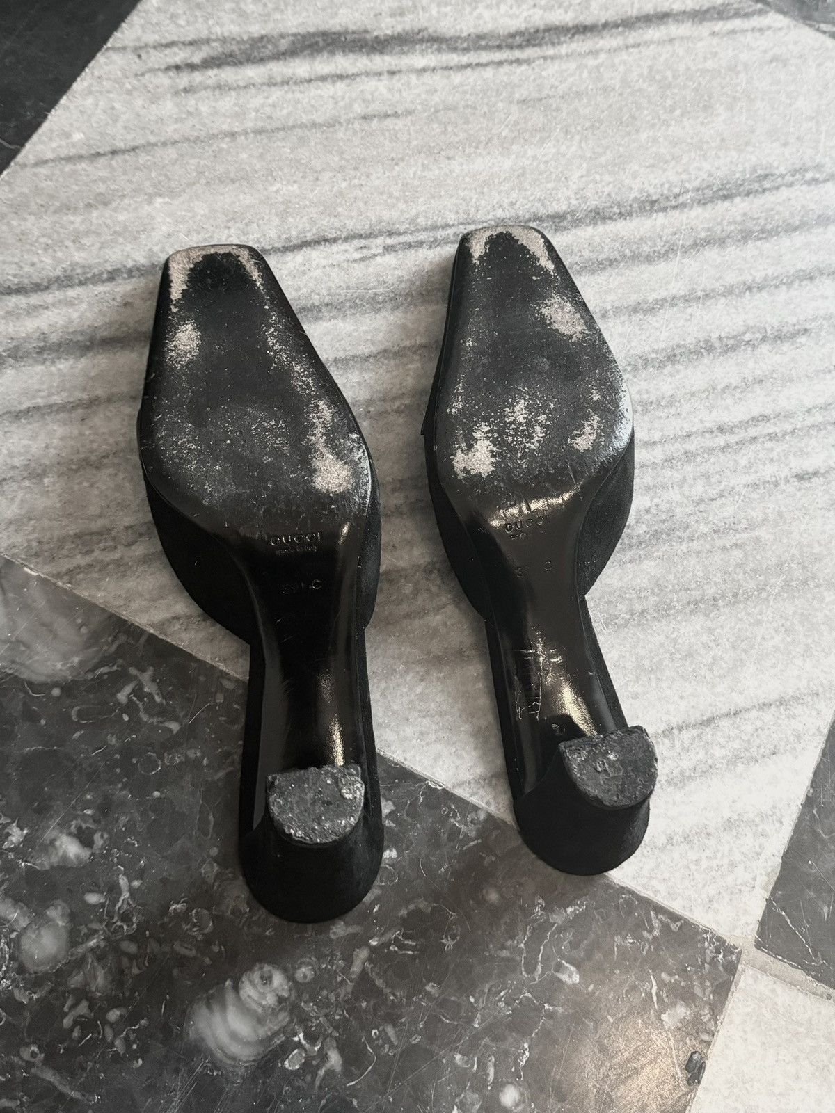 Gucci Tom Ford for Gucci Era Leather Mules with Heels Size US 9 / IT 39 - 12 Thumbnail