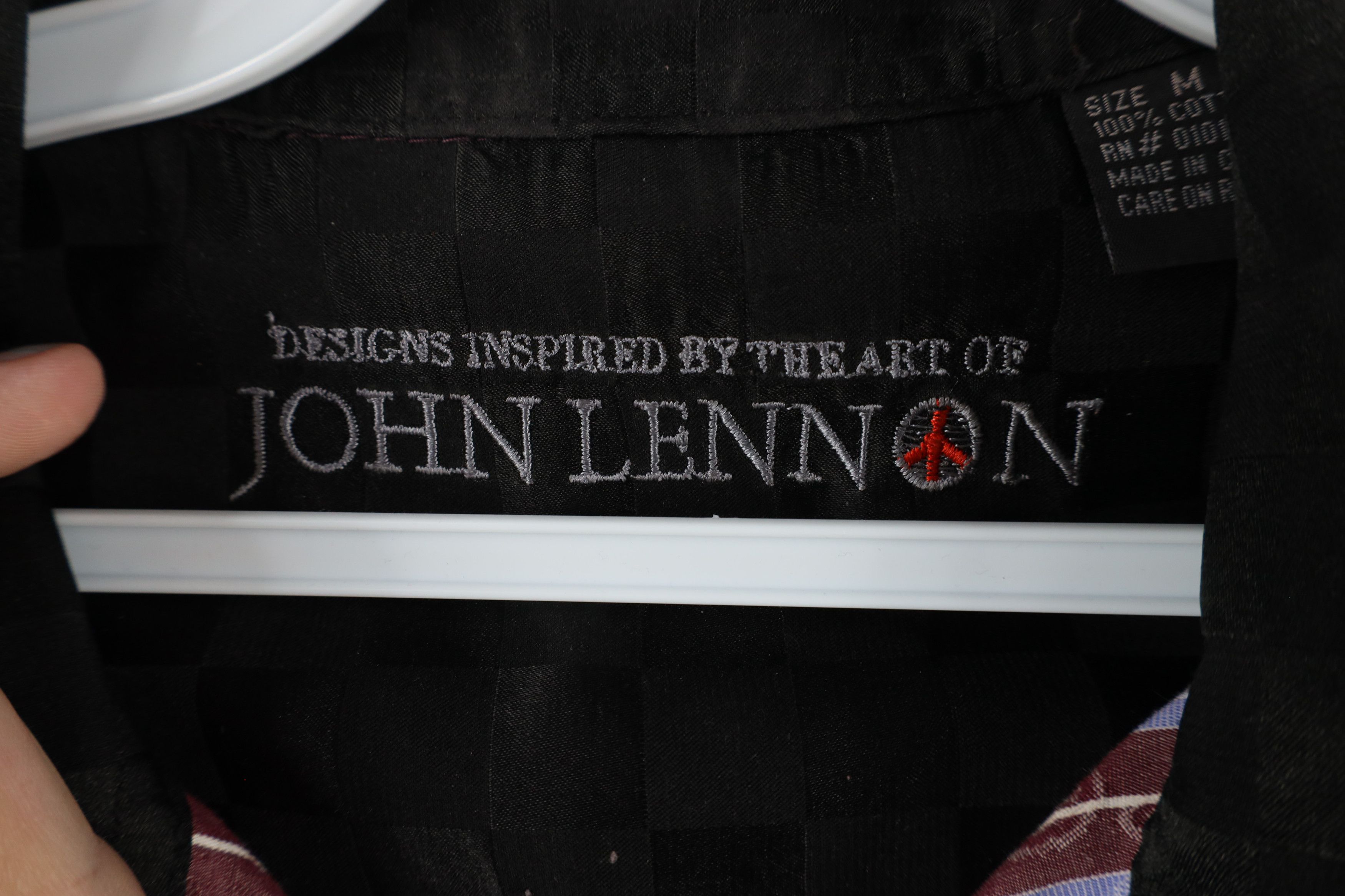 Vintage Vintage John Lennon Striped Paisley Collared Button Shirt Size US M / EU 48-50 / 2 - 9 Thumbnail