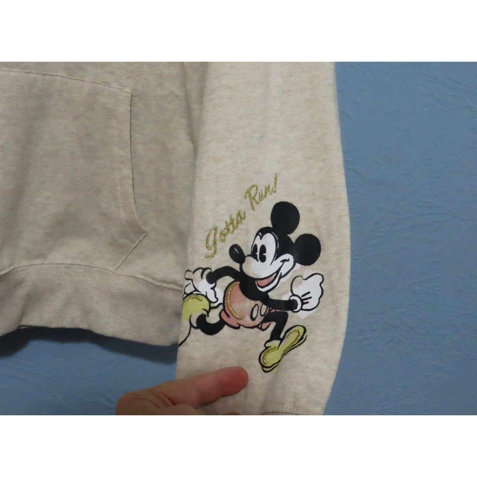 Disney Disney Women's Hoodie Mickey & Minnie Have Places to Go Fleece Pullover Embroidered Logo Graphic Ivory S Size S / US 4 / IT 40 - 4 Thumbnail