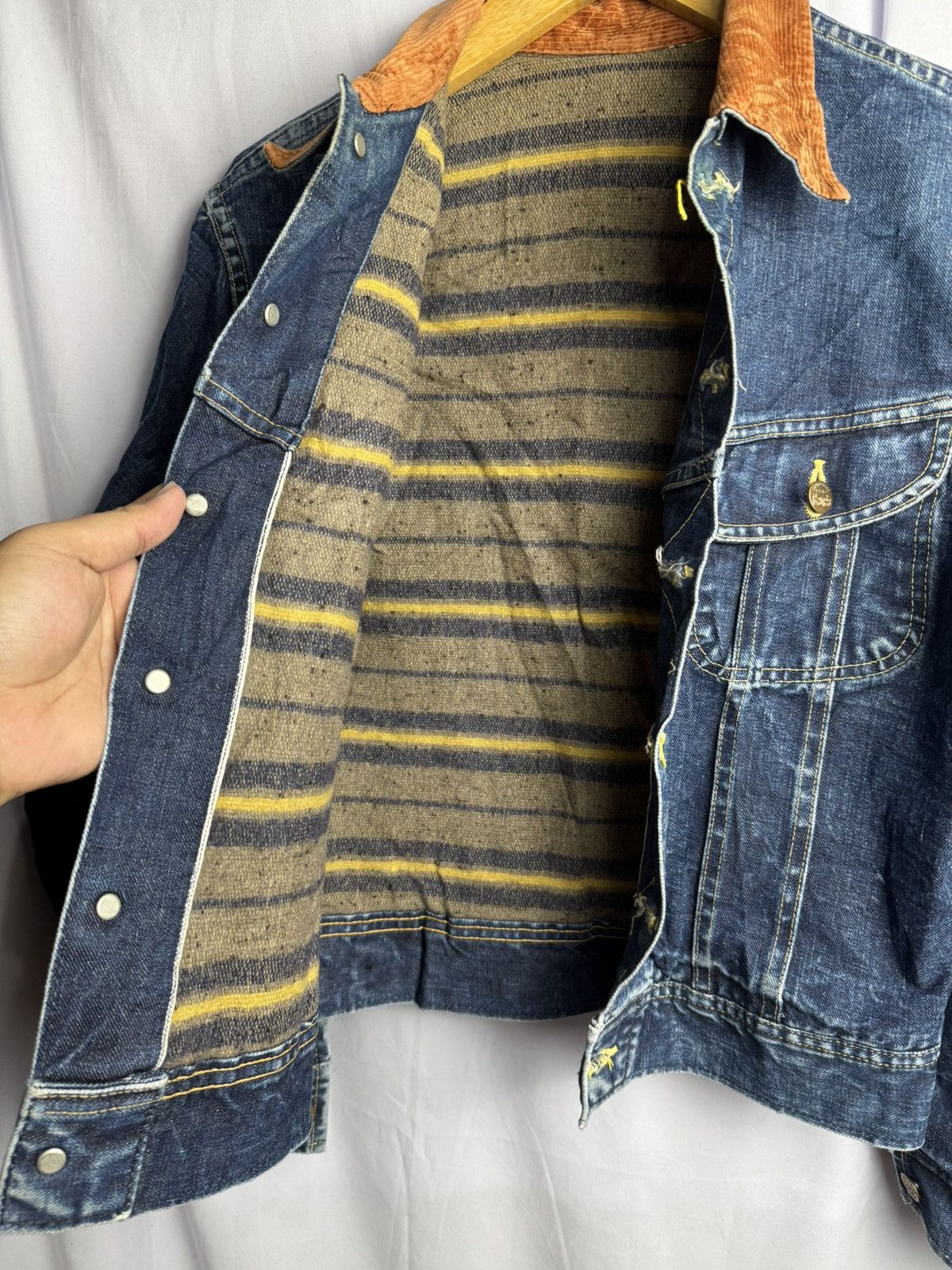 Lee Cane's Blanket Denim Jacket lgb style Lee strom rider Size US M / EU 48-50 / 2 - 3 Thumbnail