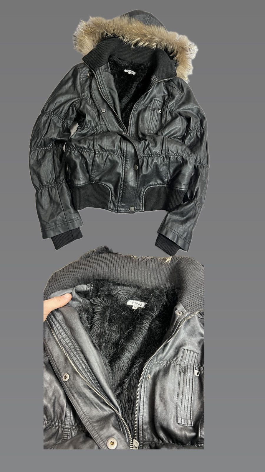Japanese Brand Vintage Streetwear 90s Leather Cargo Multi-Zip Bomber Jacket Size US S / EU 44-46 / 1 - 3 Thumbnail